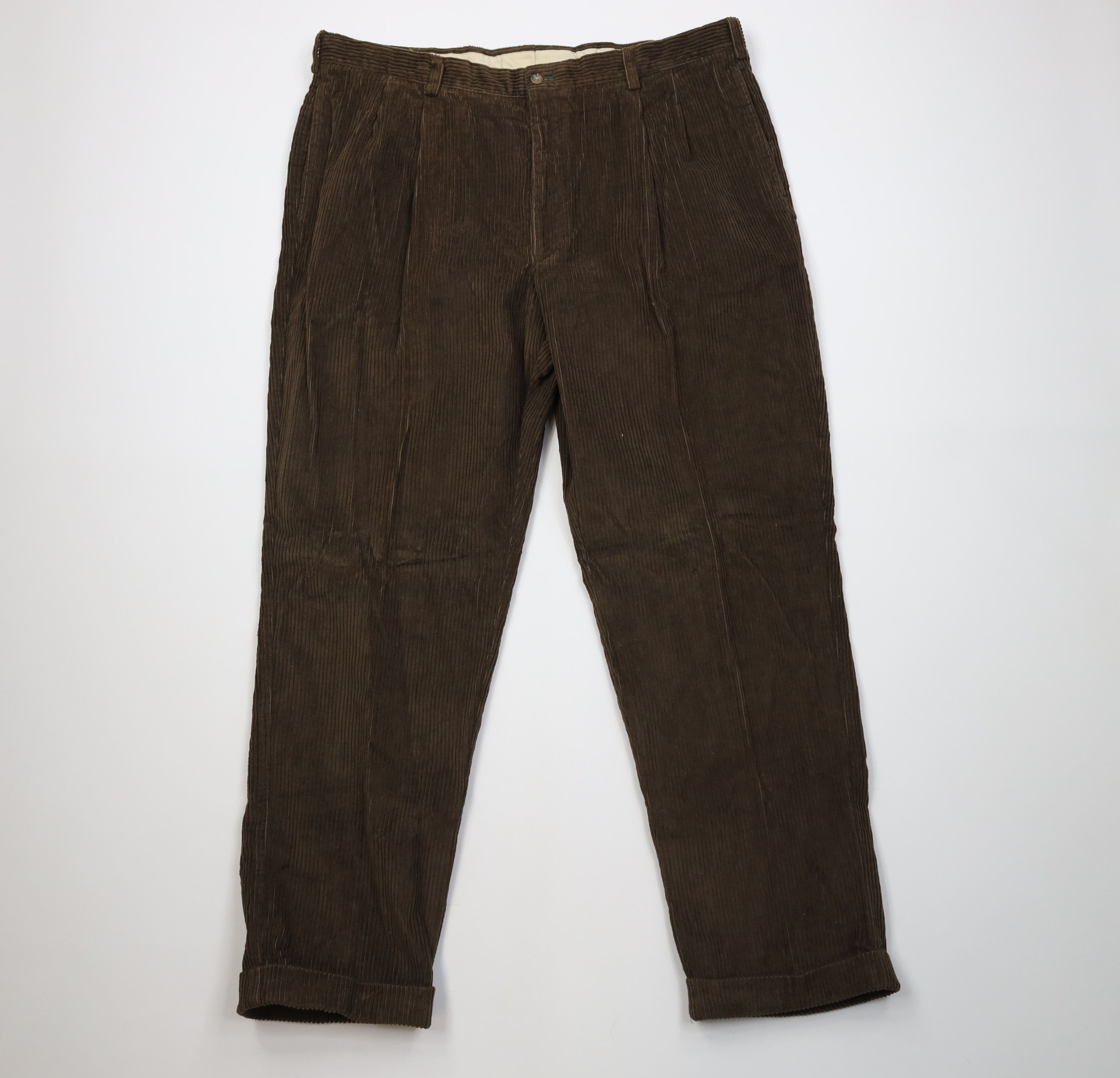 Tommy Hilfiger Deadstock Vintage 90s Tommy Hilfiger Corduroy Wide Leg Pants Size US 42 / EU 58 - 1 Thumbnail