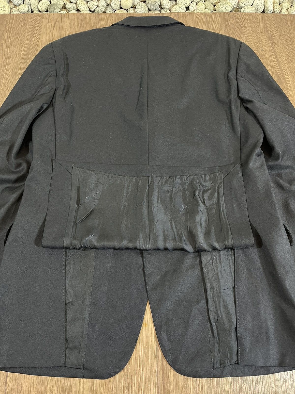 Salvatore Ferragamo Salvatore Ferragamo Midnight Black Tailored Blazer Size 50L - 8 Thumbnail