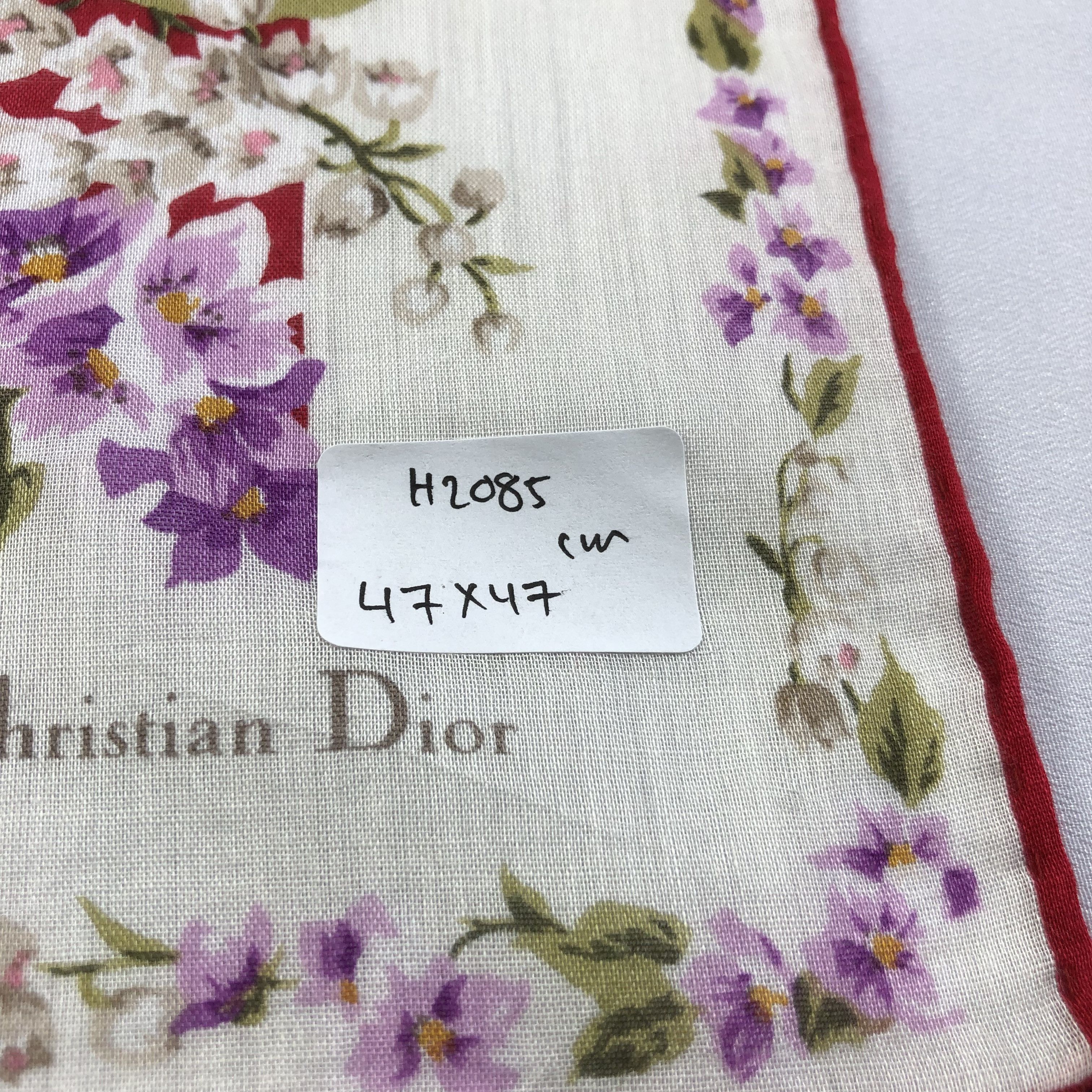 Christian Dior Monsieur Christian Dior Handkerchief Neckerchief Bandana H2085 Size ONE SIZE - 10 Thumbnail