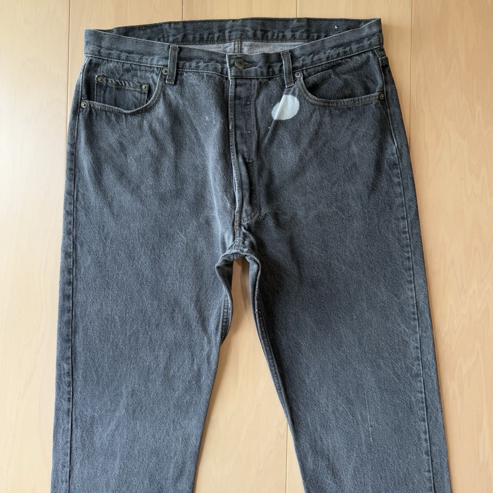Levi's × Vintage Vintage Levis 501 Jeans 36 Black 80s Made in USA Workwear Size US 36 / EU 52 - 3 Thumbnail