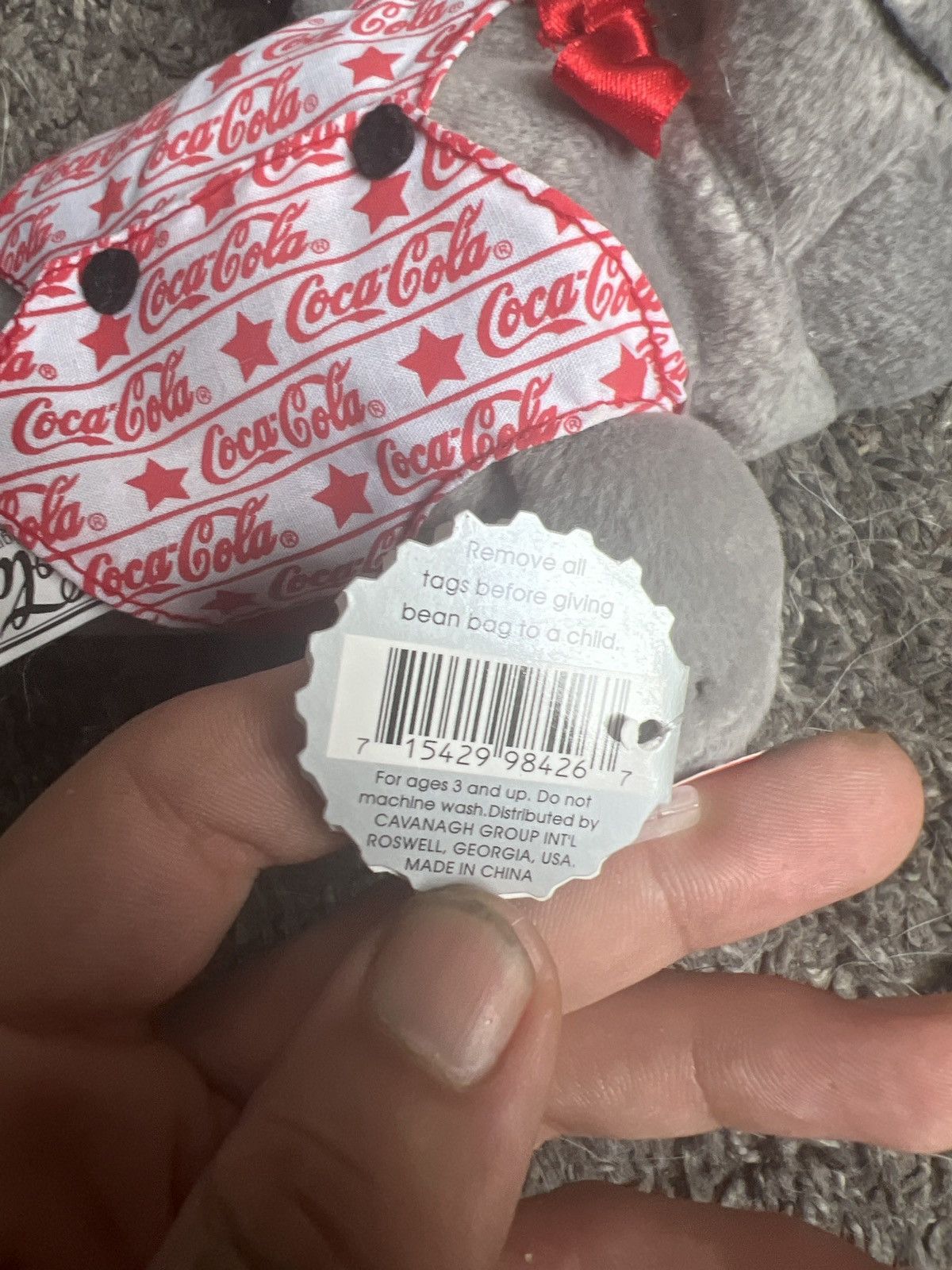 Coca Cola 1999 Coca-Cola Seal In A 2000 Vest Bean Bag Plush Size ONE SIZE - 7 Thumbnail