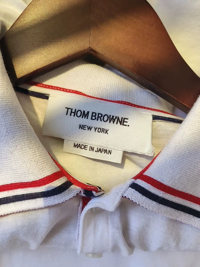 Thom Browne Thom Browne Short sleeves polo shirt with collar Size US S / EU 44-46 / 1 - 3 Thumbnail