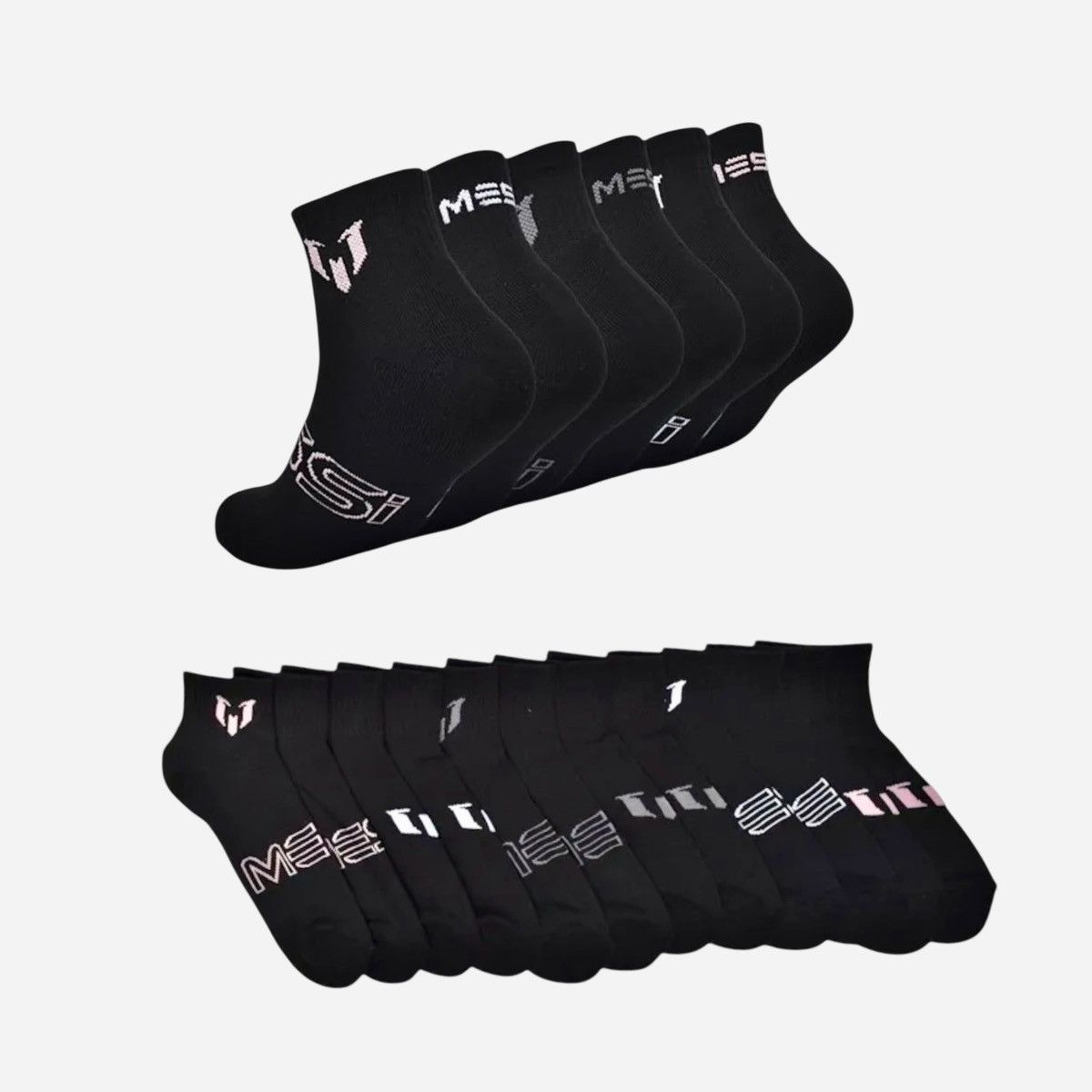 Other Messi Collection Men’s Logo Quarter Socks 6-pack Sz 6-12 Size ONE SIZE - 5 Thumbnail
