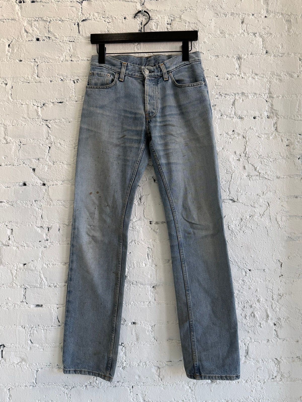Helmut Lang 1998 HELMUT LANG LIGHT WASH STRAIGHT CUT DENIM Size US 28 / EU 44 - 1 Thumbnail