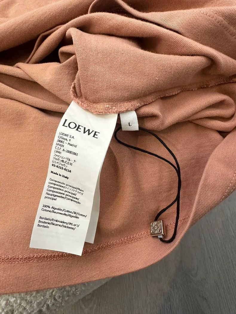 Loewe LOEWE Round neck short sleeve T-shirt with Logo embroidery Size US L / EU 52-54 / 3 - 4 Thumbnail