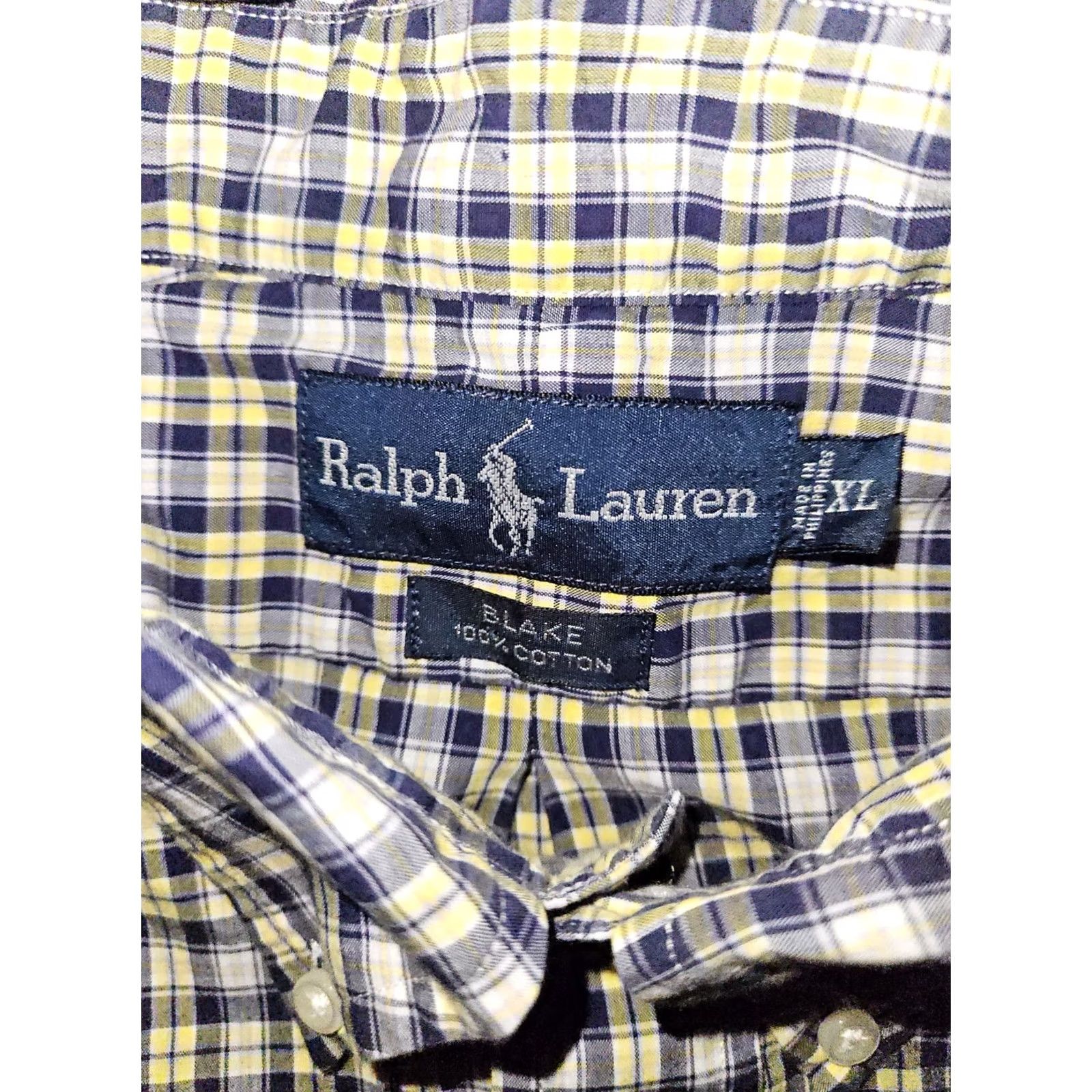 Ralph Lauren Vintage Ralph Lauren Blake Shirt XL Plaid Short Sleeve Button Down Men's Size US XL / EU 56 / 4 - 2 Thumbnail
