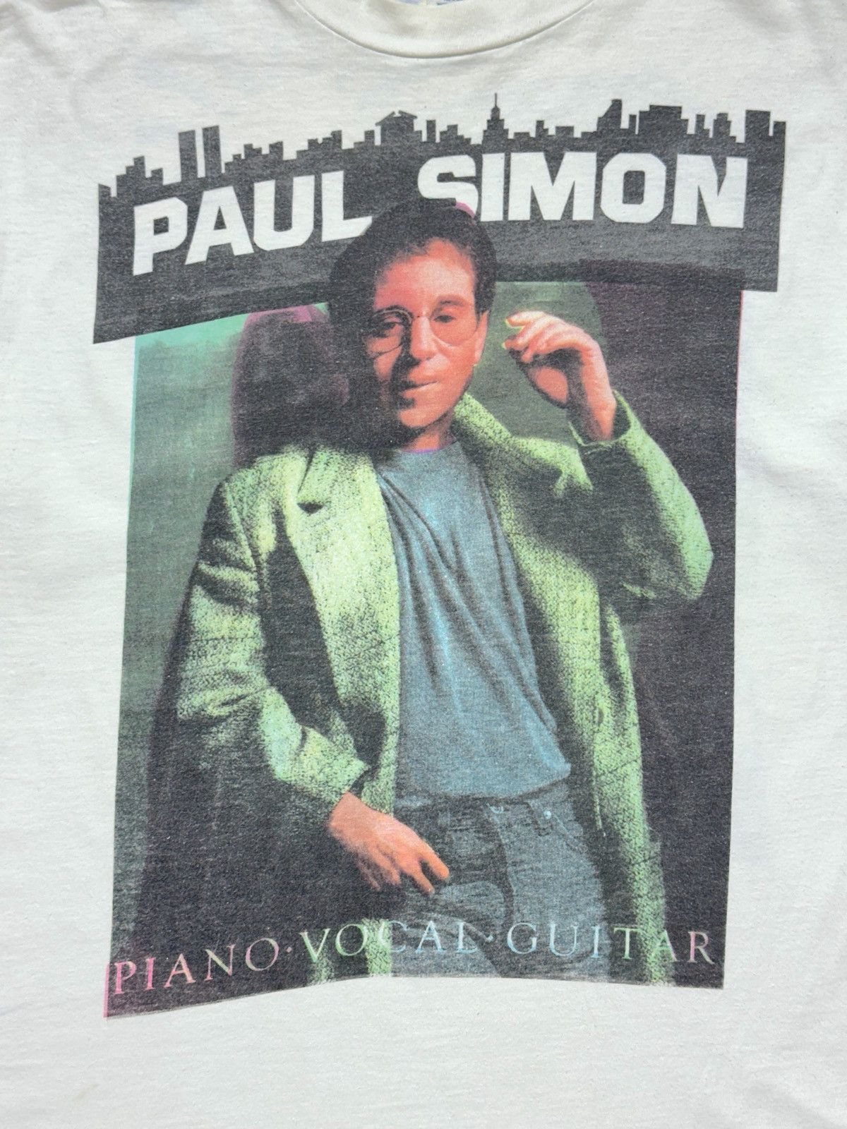 Hanes Vintage Paul Simon 1991 Concert in the Central Park Size US XL / EU 56 / 4 - 2 Thumbnail
