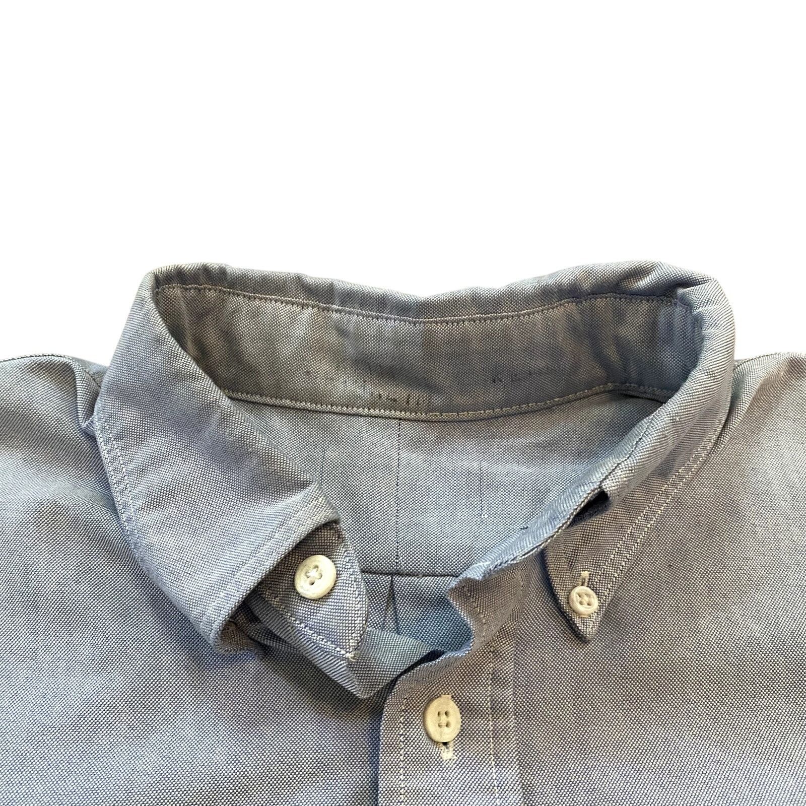 Vintage Vintage 70s Short Sleeve Work Shirt Light Blue Button Down Size US L / EU 52-54 / 3 - 4 Thumbnail