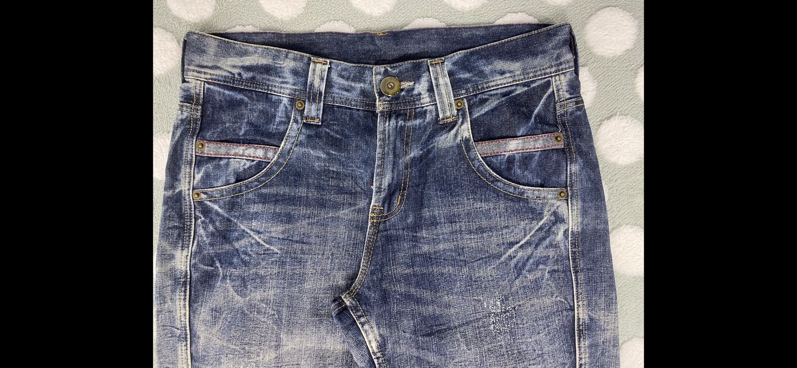 Japanese Brand 2000s Rare Japanese Acid Wash Denim Jeans Y2K Size US 34 / EU 50 - 7 Thumbnail