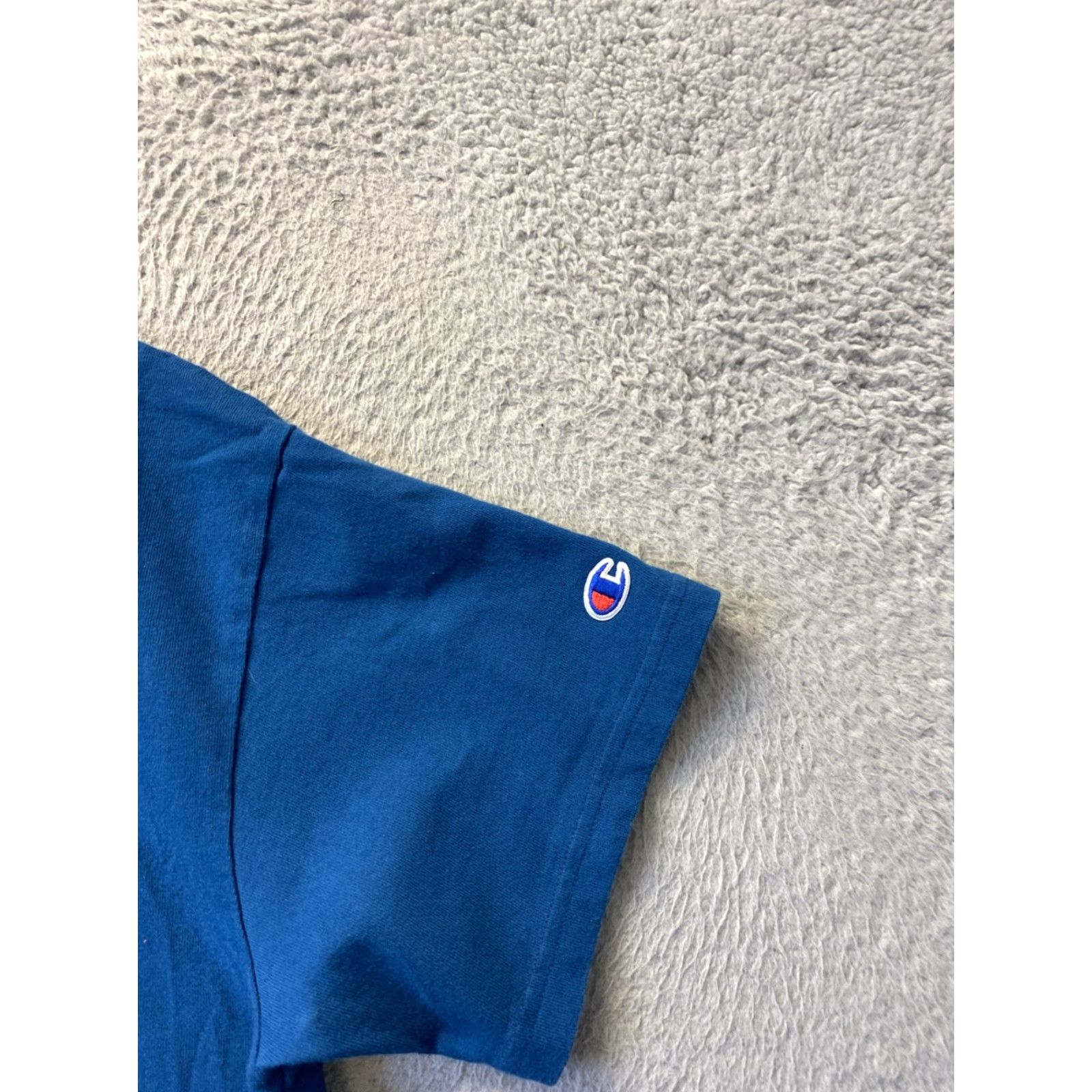 Champion VINTAGE Champion Cropped T-Shirt Indigo Casual M Womens Size M / US 6-8 / IT 42-44 - 3 Thumbnail
