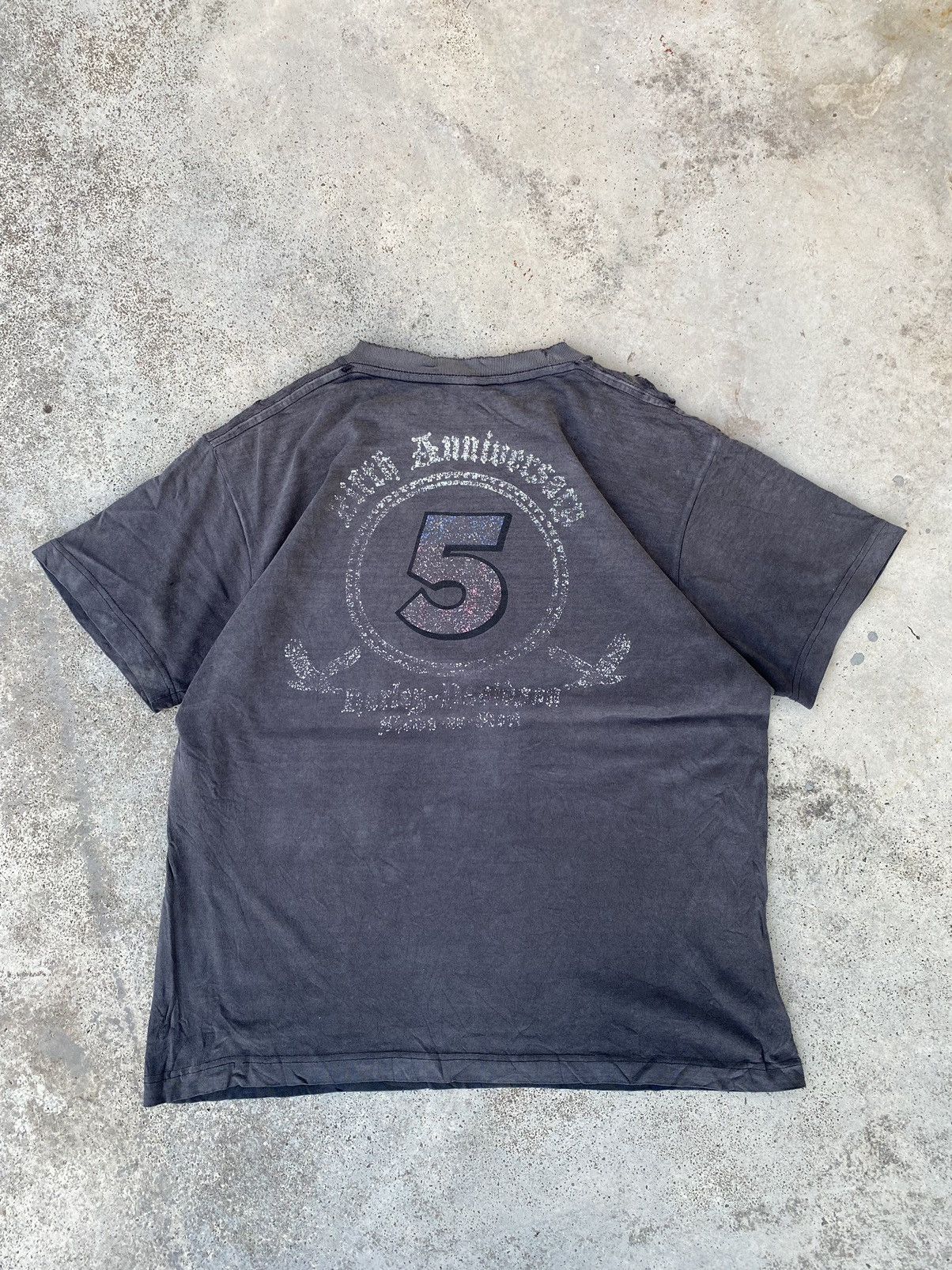 Harley Davidson Thrashed Distressed Vintage Harley Davidson Anniversary Boxy Size US L / EU 52-54 / 3 - 1 Thumbnail