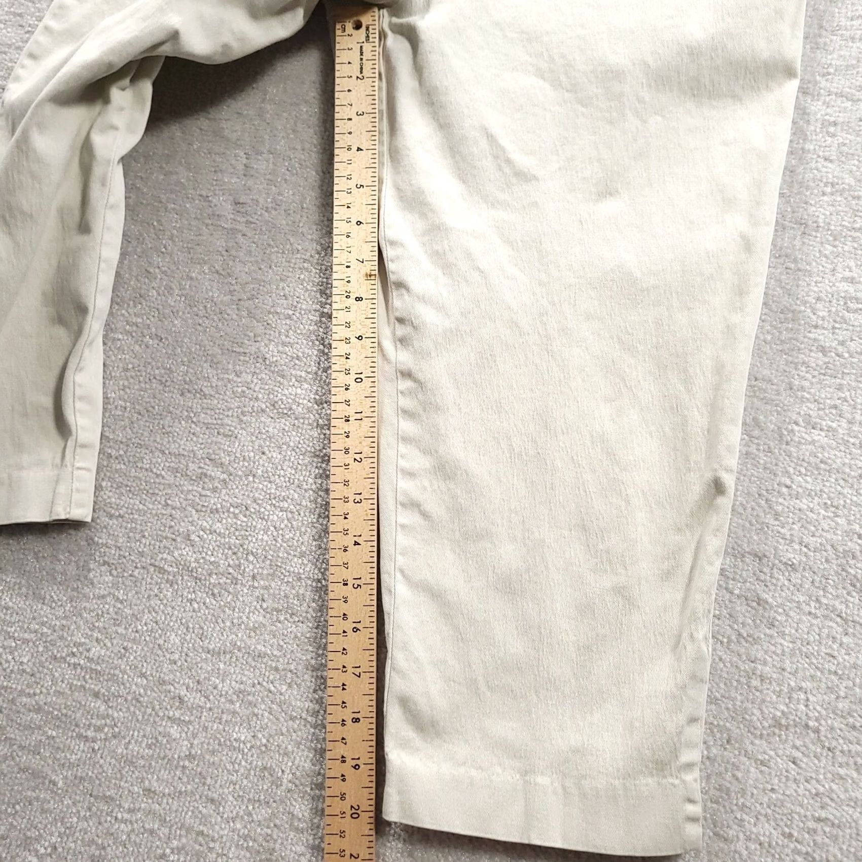 Vintage Marsh Landing Womens Cropped Pants White Pockets Stretch Capris Size 28" / US 6 / IT 42 - 5 Thumbnail