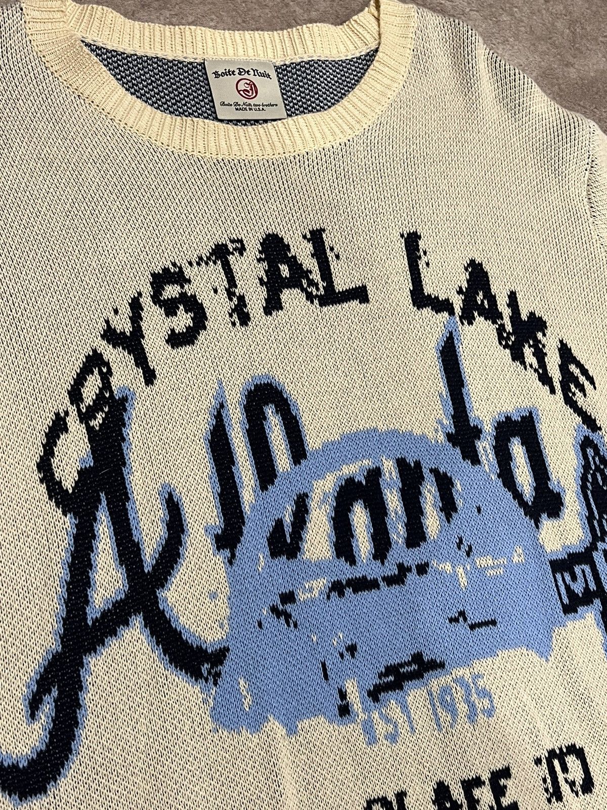 Vintage Crystal Lake Sweater Size US L / EU 52-54 / 3 - 3 Thumbnail