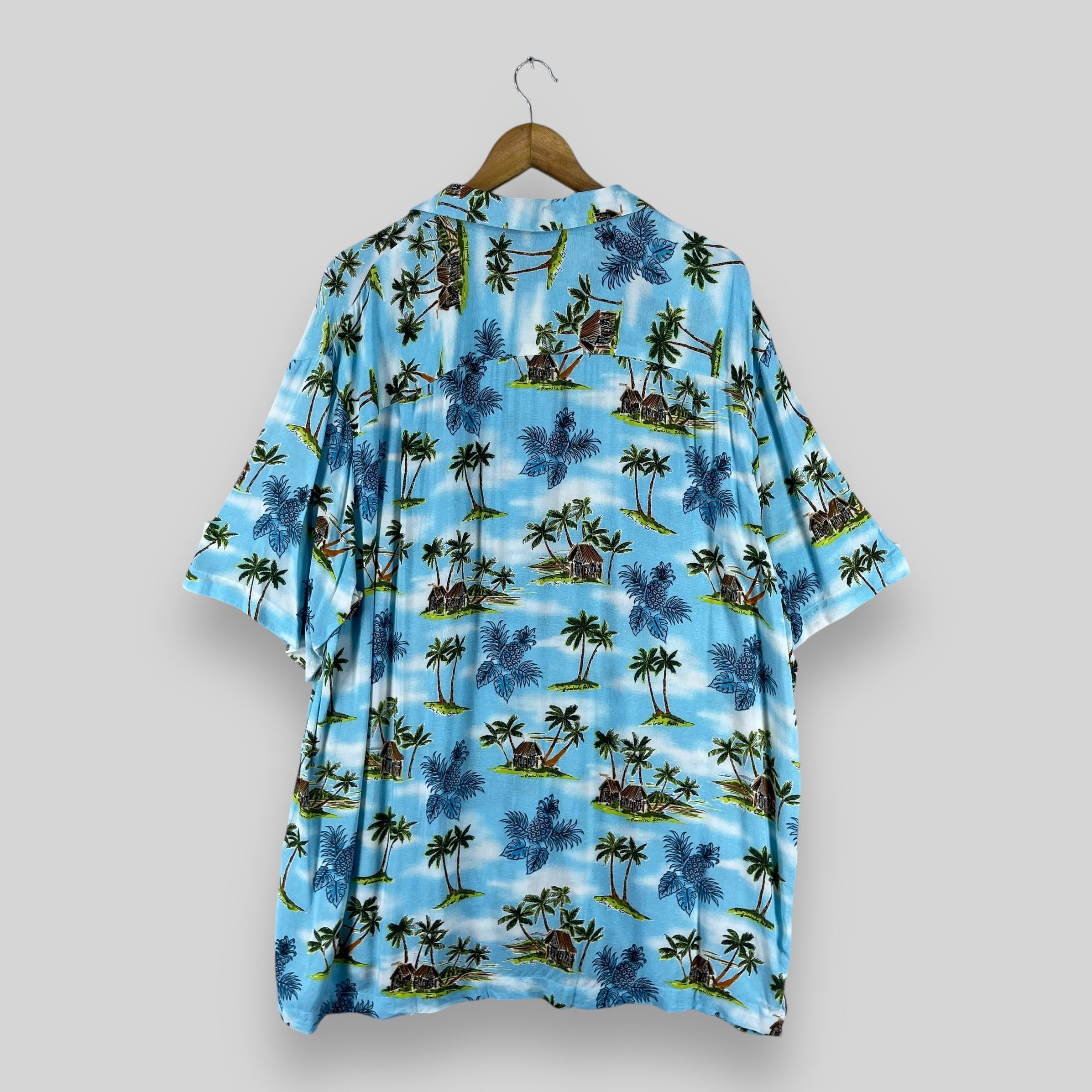 Vintage GEORGE Hawaiian Aloha Beach Tropical Motive Rayon Shirt Size US XL / EU 56 / 4 - 8 Thumbnail