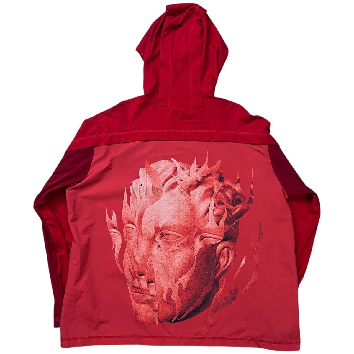 Kusikohc KUSIKOHC 2022SS Graffiti Printed Docking Hooded L/S T-Shirt Size US XL / EU 56 / 4 - 1 Thumbnail
