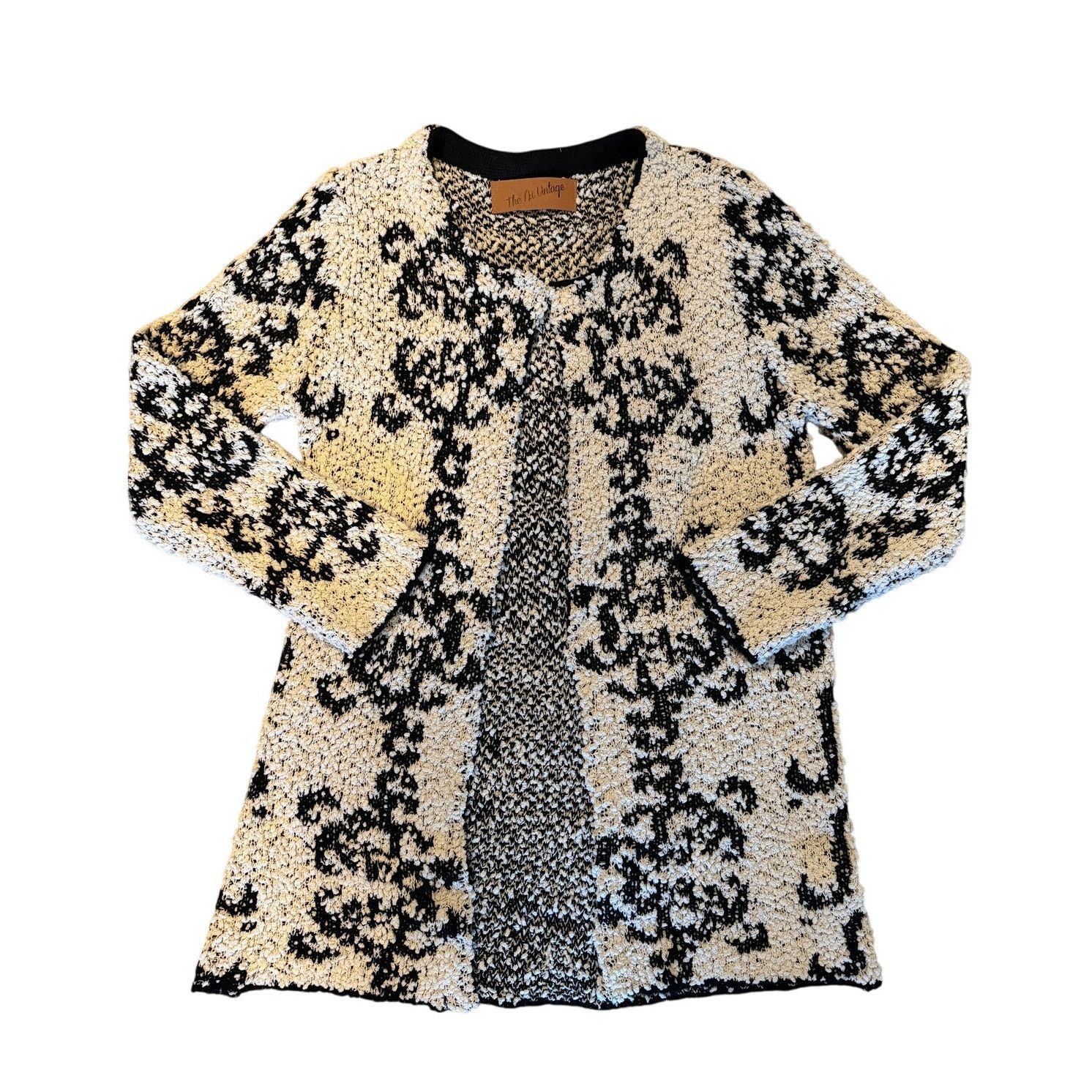 Vintage The Nu Vintage Chunky Weave Open Front Cardigan, Size M Size M / US 6-8 / IT 42-44 - 1 Thumbnail