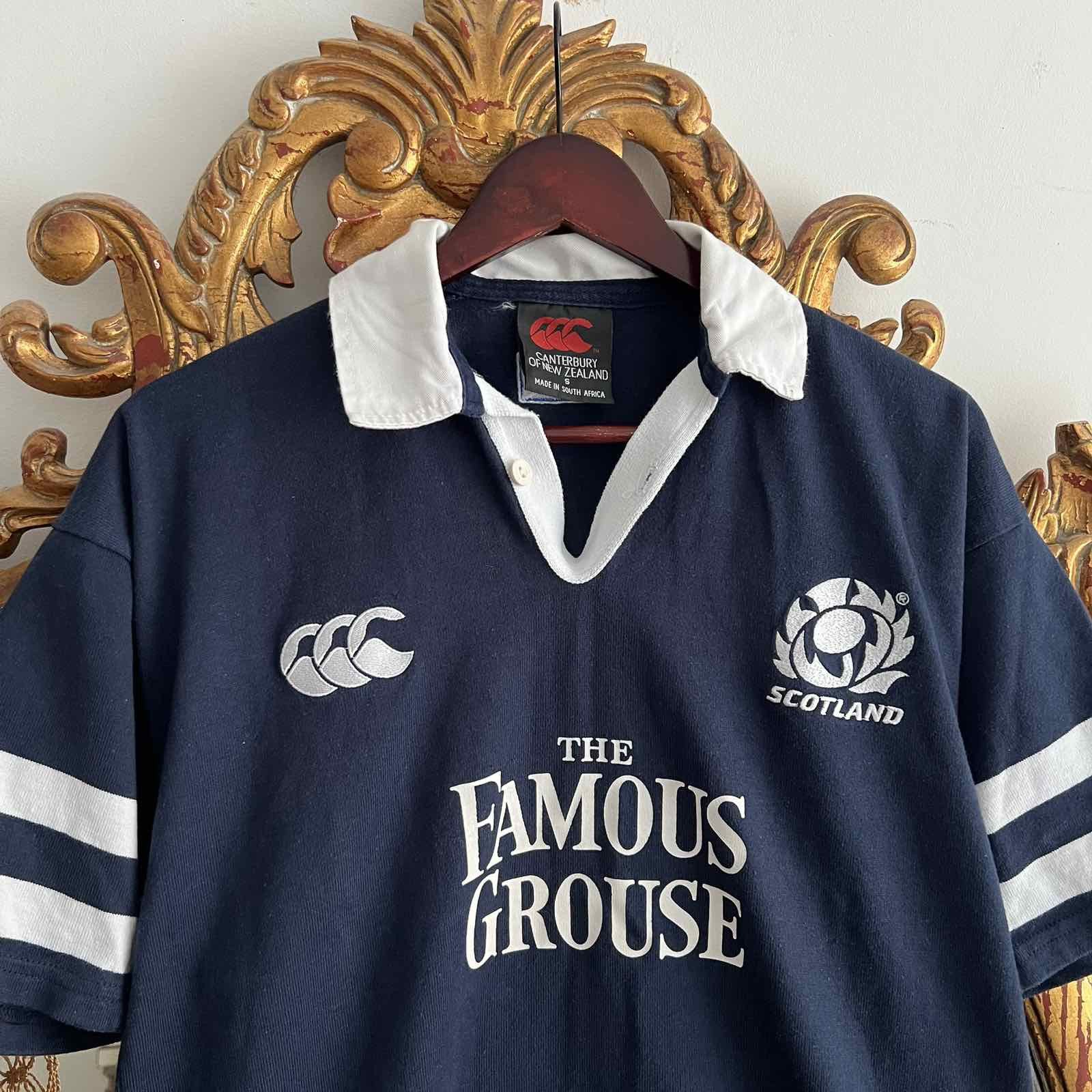 Canterbury of New Zealand Vintage 90's Cunterbury Scotland Rugby Jersey National Sz S Size US S / EU 44-46 / 1 - 4 Thumbnail