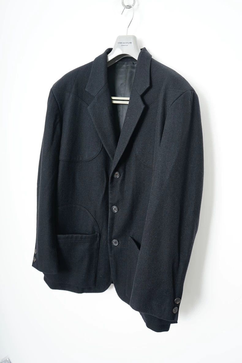 Y's for Men Y's For Men Fall/Winter Round Patchwork Wool Blazer jacket Size US S / EU 44-46 / 1 - 2 Thumbnail