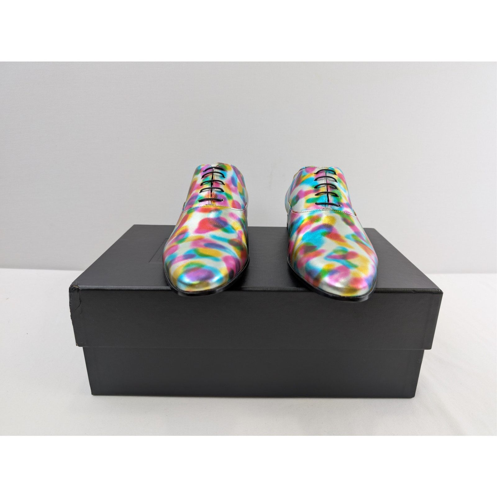 Saint Laurent Paris o1rshd1 Q:2 / Paint Oxford Derby Shoe boots in Multicolor Size US 10 / EU 43 - 12 Thumbnail