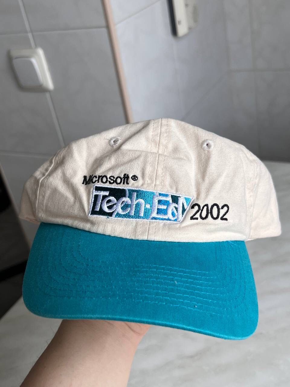 Microsoft × Vintage Microsoft Tech Ed 2002 Net IQ Vintage Spell Out Hat Cap 00's Size ONE SIZE - 8 Thumbnail