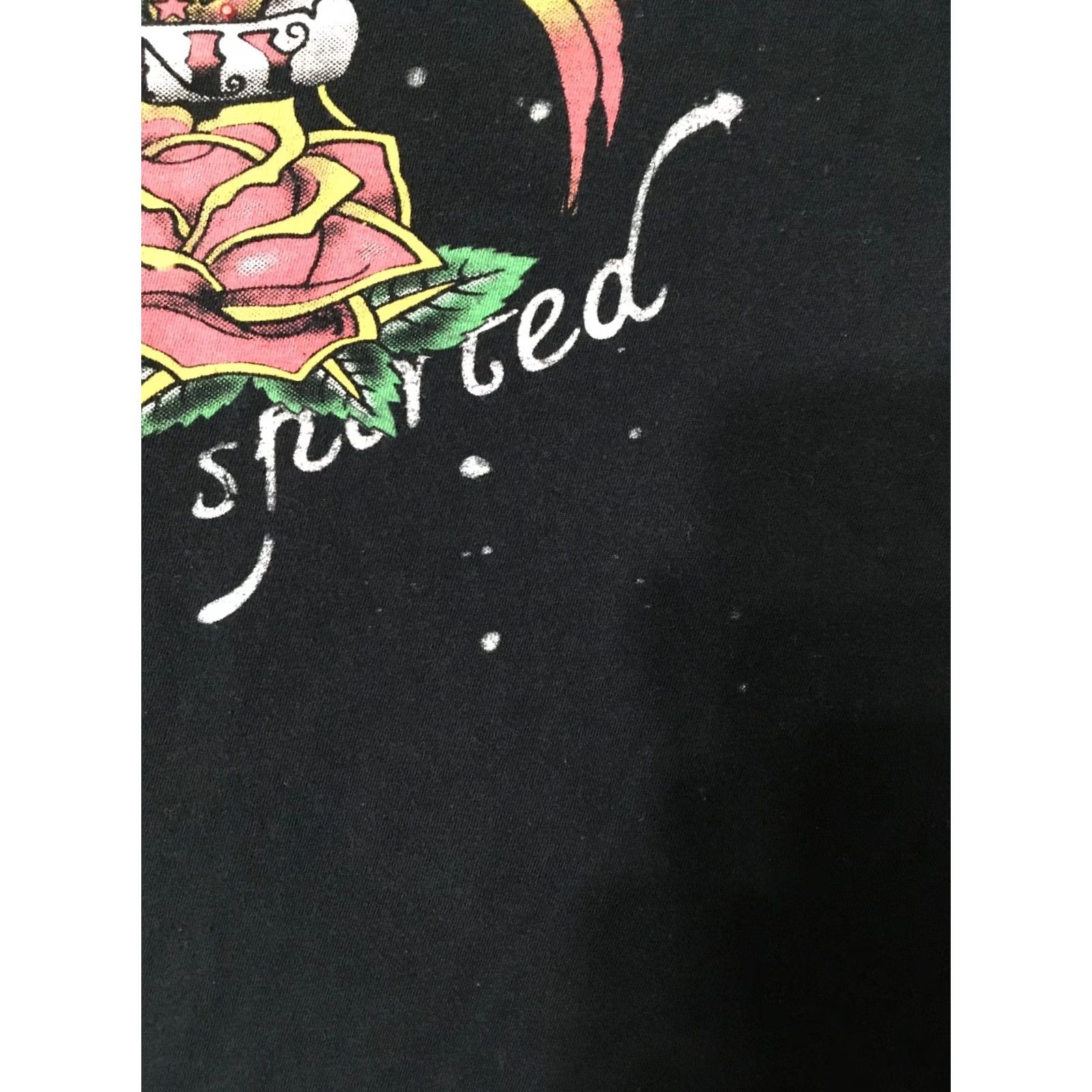 Vintage Rebellious graphic top XL black women's forever free spirited ebellious stained Size XL / US 12-14 / IT 48-50 - 5 Thumbnail