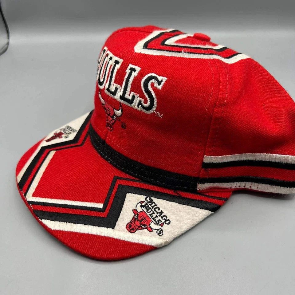 Other × Vintage Chicago Bulls Hat Men Red Green Jersey TEI NBA Snap Back Cap Size ONE SIZE - 3 Thumbnail