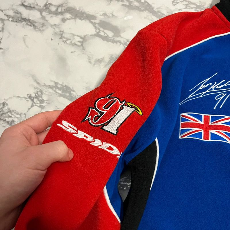 Vintage Vintage Racing Sherpa Fleece Retro Y2K Baggy Spellout Size US S / EU 44-46 / 1 - 4 Thumbnail