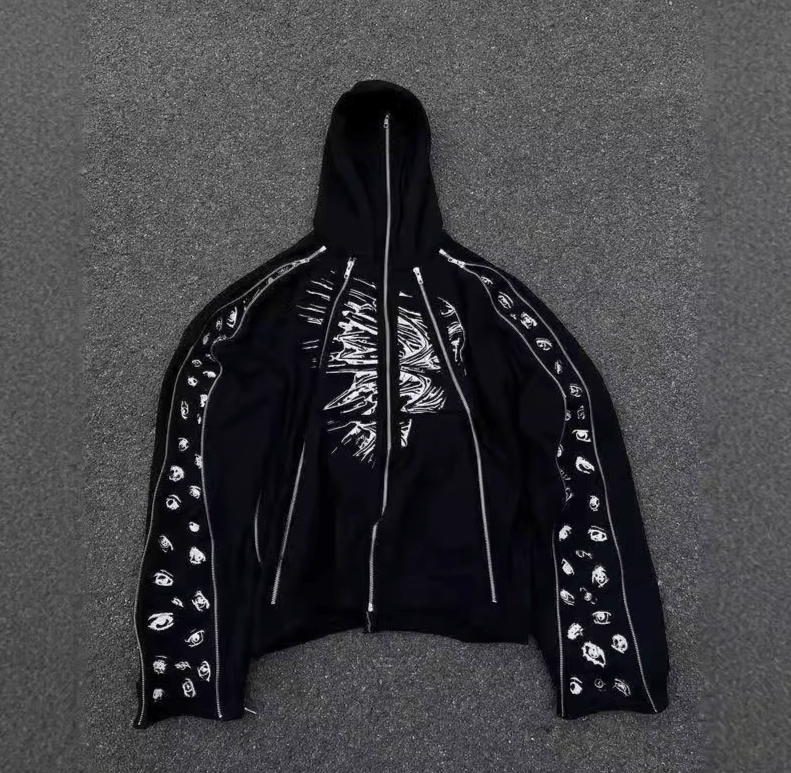 Japanese Brand Dark Lonely Zip Up Hoodie Size US S / EU 44-46 / 1 - 2 Thumbnail