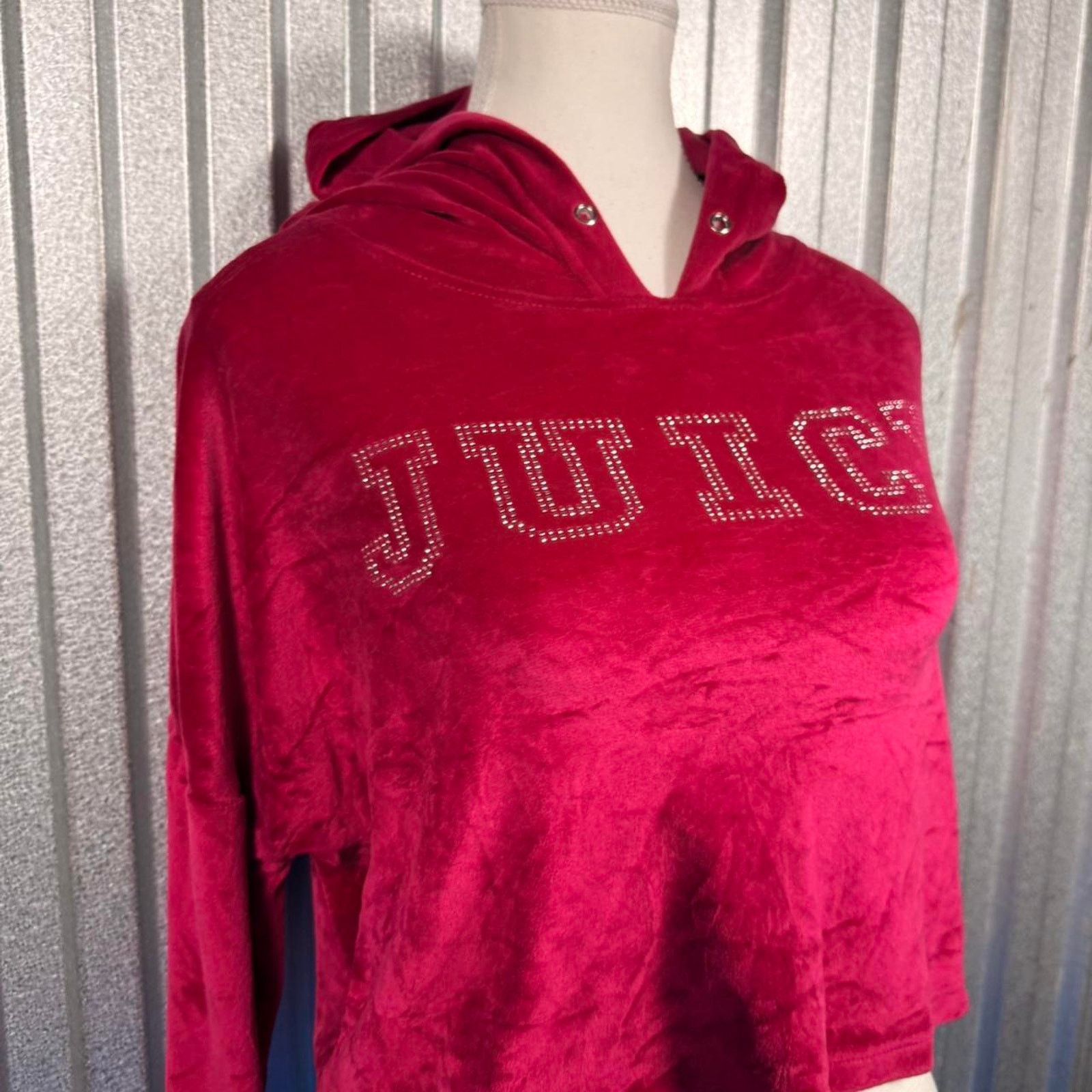 Juicy Couture Velour juicy cotour cropped hoodie Size S / US 4 / IT 40 - 2 Thumbnail
