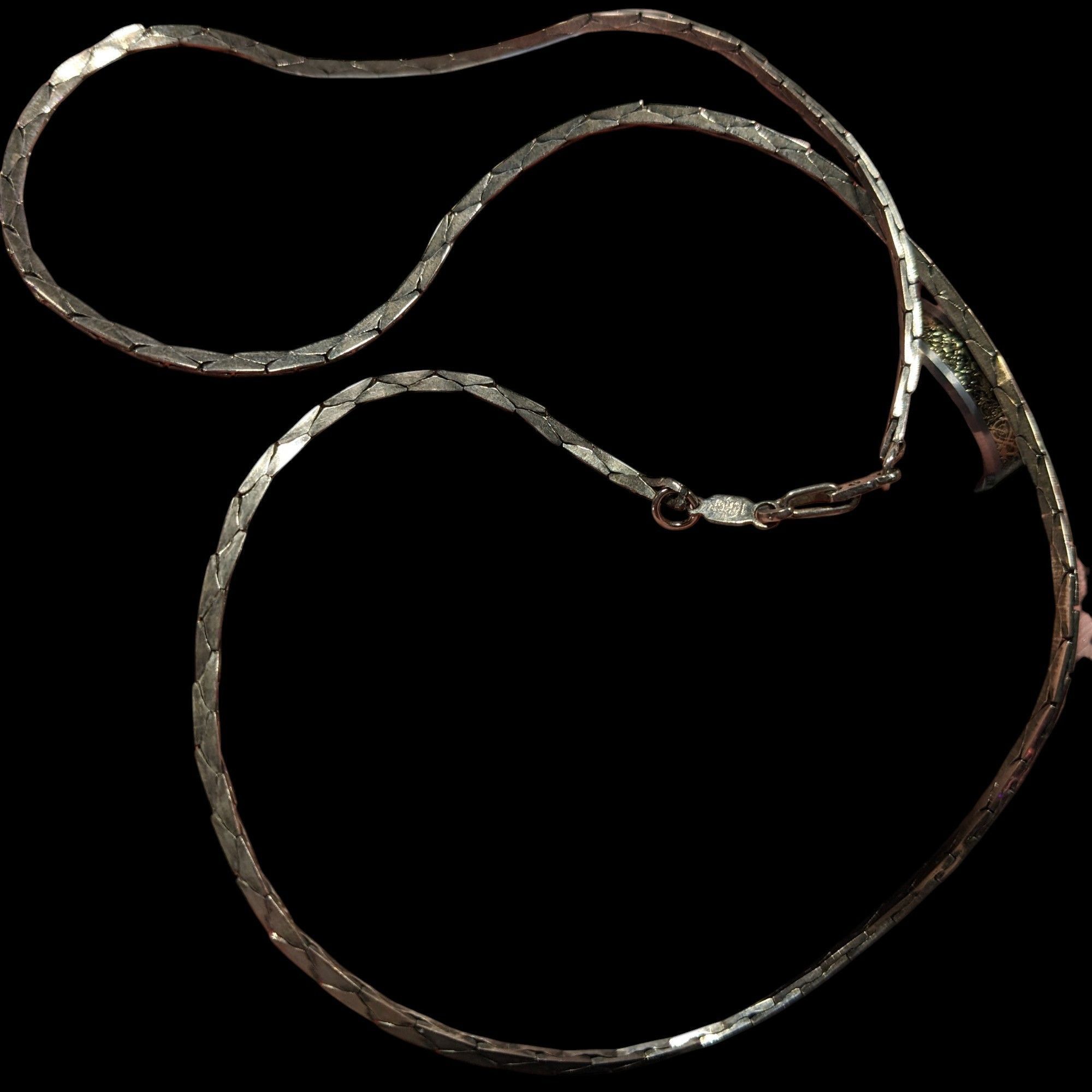Other Classic 14k Gold Plated Silver Tone Serpent Chain Necklace Size ONE SIZE - 3 Thumbnail