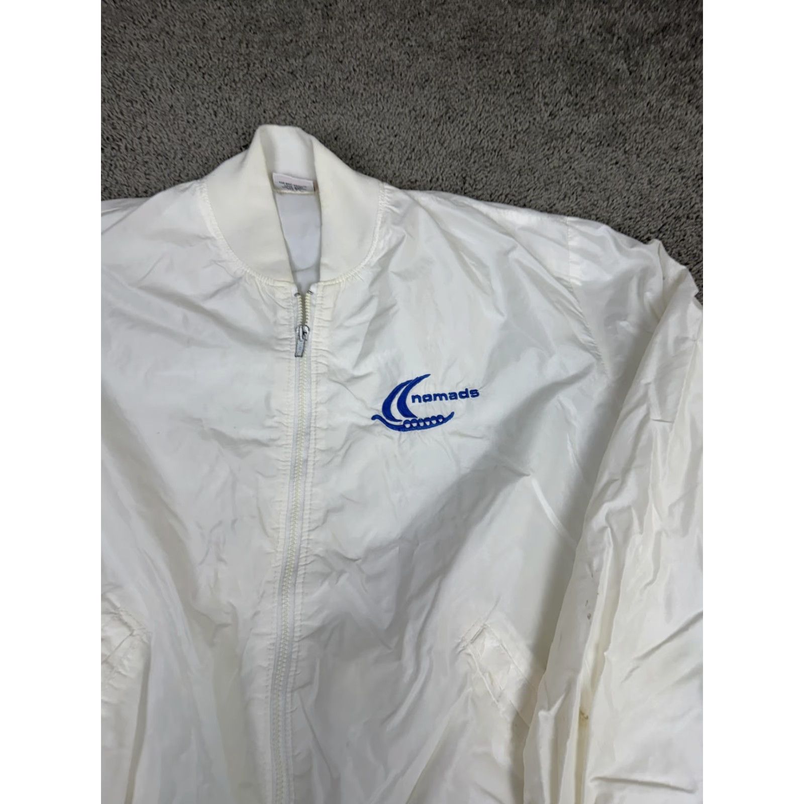 Vintage VINTAGE Birdie Jacket Mens M White Nomads Bomber Full Zip Nylon Golf USA Size US M / EU 48-50 / 2 - 3 Thumbnail