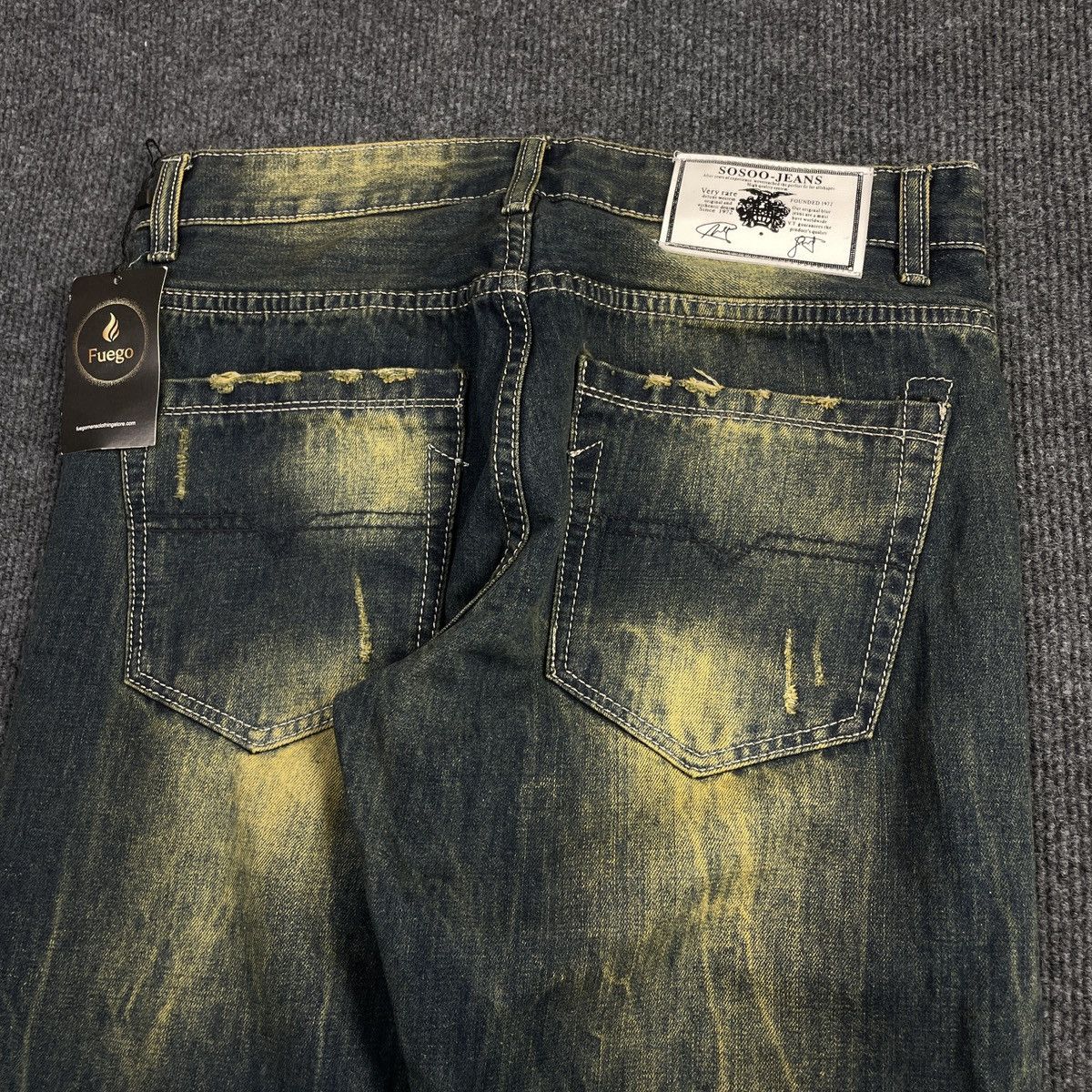 Other SOSOO Jeans Tiger Graphic Patch Size 30x32 Slim Stretch Size US 30 / EU 46 - 2 Thumbnail