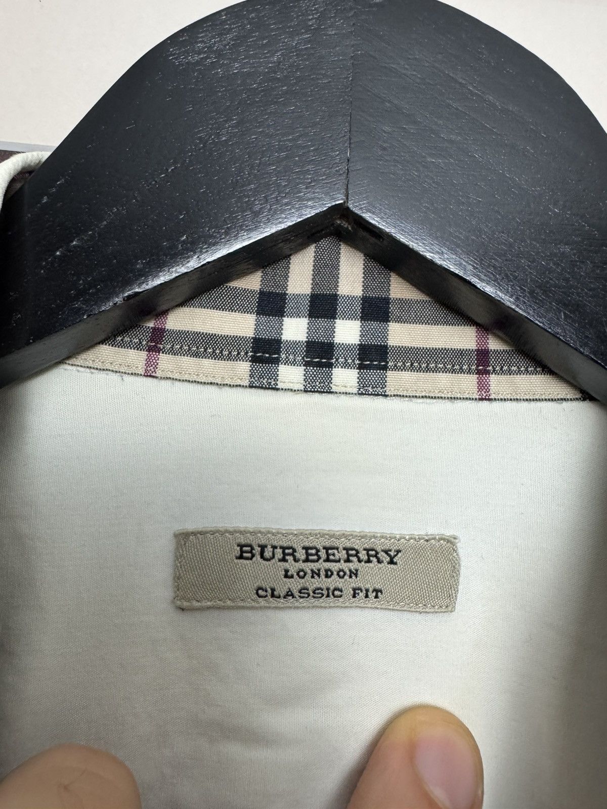 Burberry Burberry Button Up Casual Shirt White Nova Check Rare Luxury Size US L / EU 52-54 / 3 - 4 Thumbnail