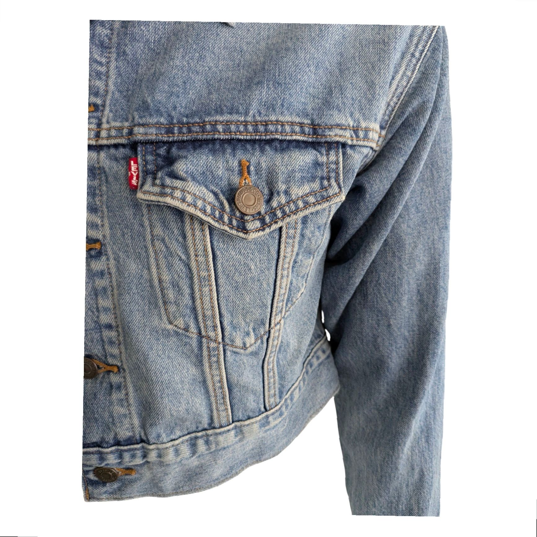 Levi's Levi’s Premium Trucker Jacket S Small Blue Women Denim 100% Cotton Cropped Classic Blue Vintage? Size S / US 4 / IT 40 - 6 Thumbnail