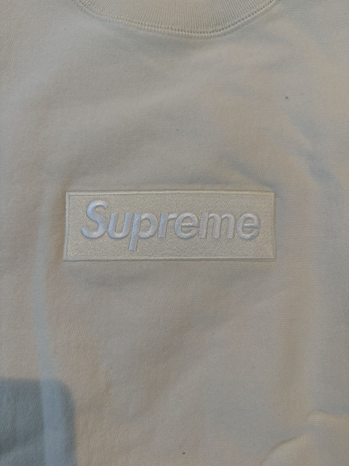 Supreme cream box logo supreme Size US XL / EU 56 / 4 - 2 Thumbnail