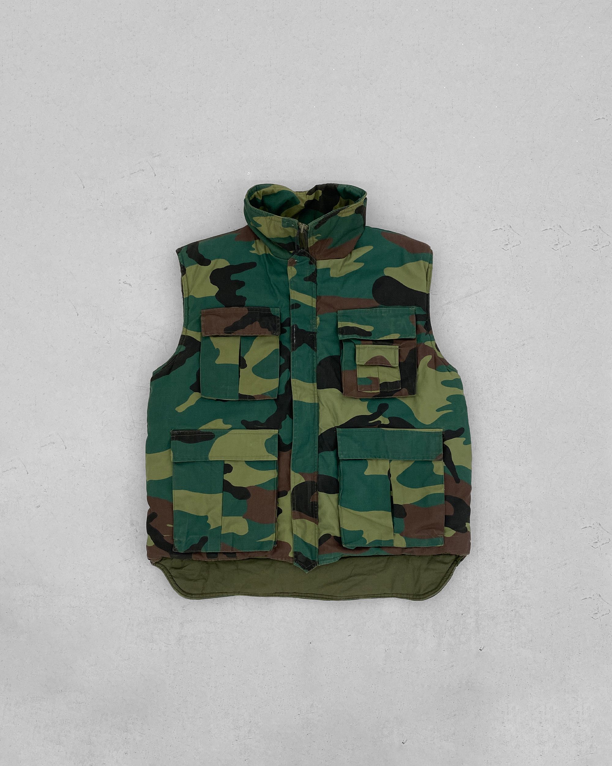 Vintage 1990s U.S.M.C. Survival M-89 Camo Padded Vest Size US M / EU 48-50 / 2 - 1 Thumbnail