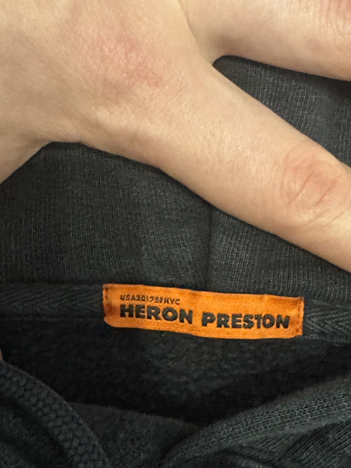 Heron Preston Heron Preston Crane Hoodie Black Orange Logo XL Faded Size US XL / EU 56 / 4 - 8 Thumbnail