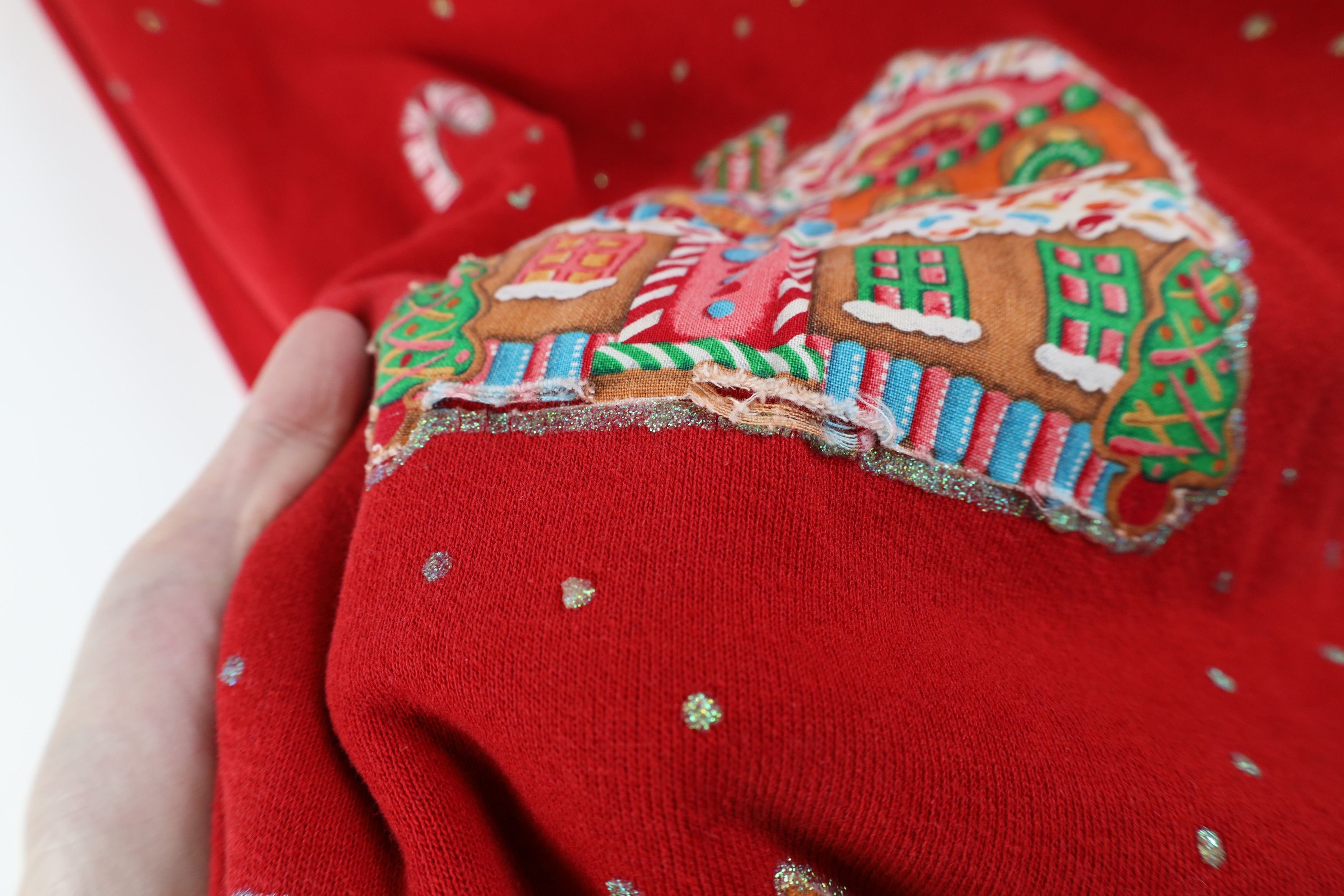 Vintage Vintage 90s Streetwear Gingerbread House Sweatshirt USA Size L / US 10 / IT 46 - 6 Thumbnail