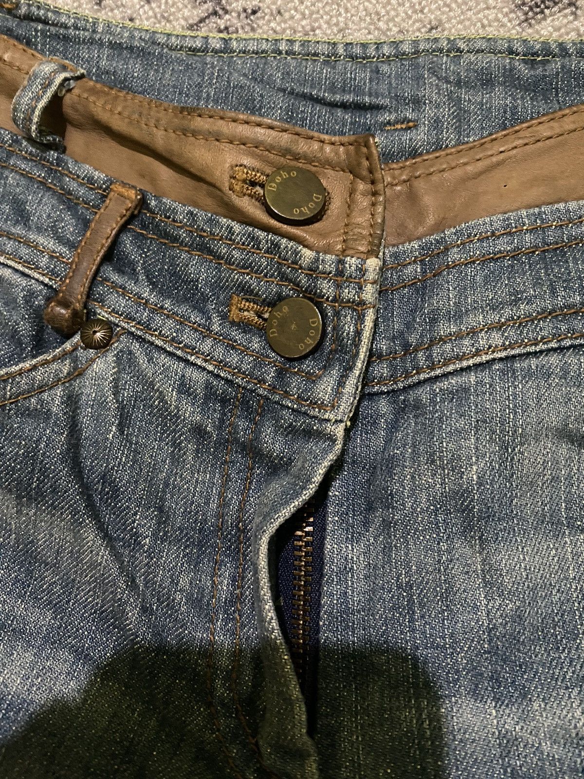 Hysteric Glamour × If Six Was Nine × Japanese Brand Y2k Doho distressed baggy jeans Size 31" - 4 Thumbnail