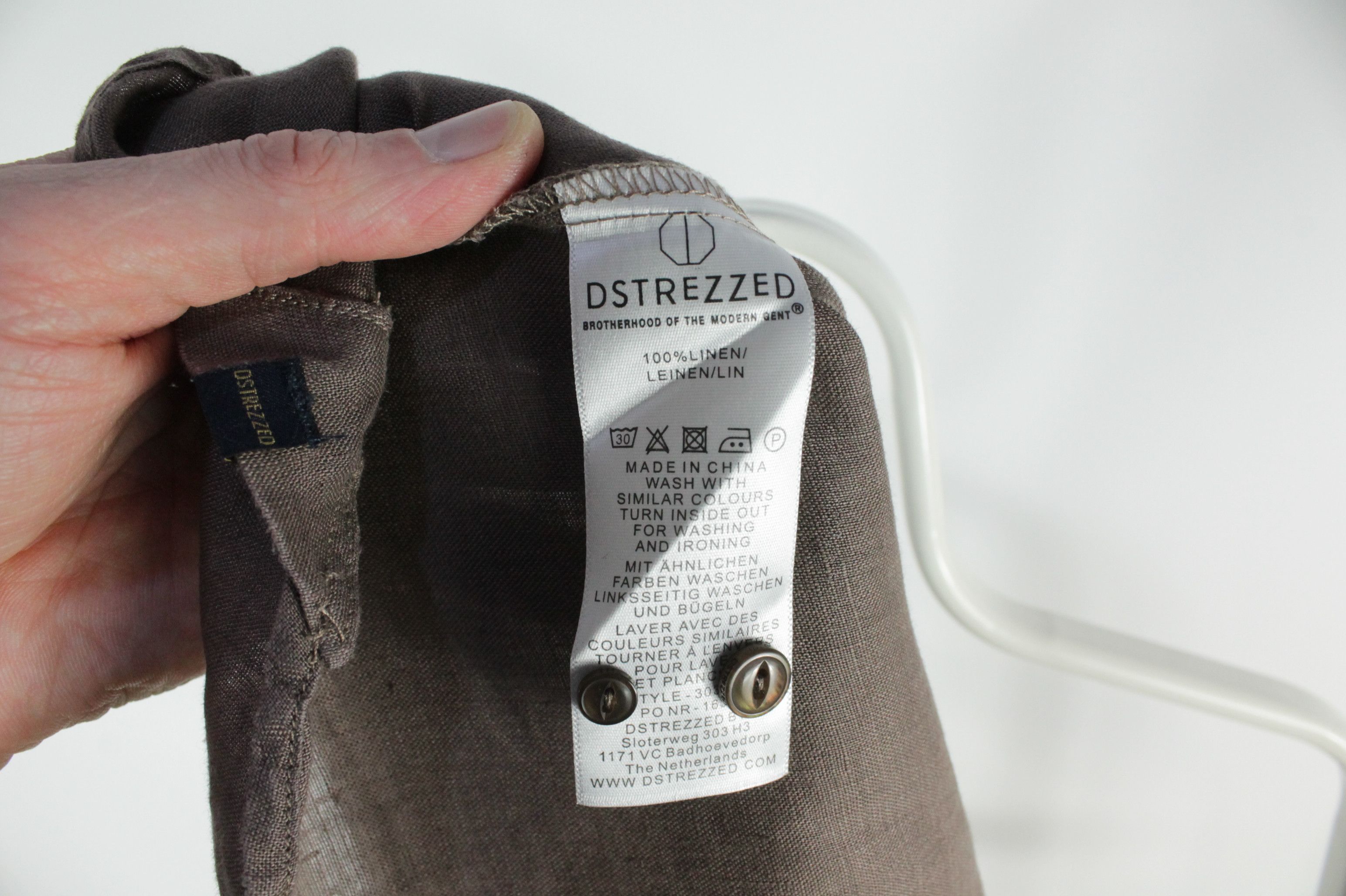 Other Dstrezzed Jagger Brown Linen Casual Shirt Men's Size US S / EU 44-46 / 1 - 11 Thumbnail