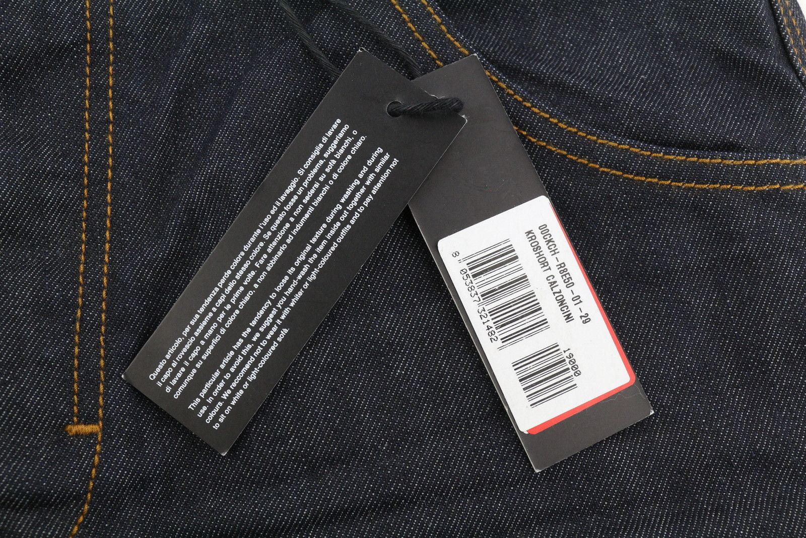 Diesel Kroshort R8E50 Men Shorts W29 Denim Dark Blue 41351 Size US 29 - 5 Thumbnail