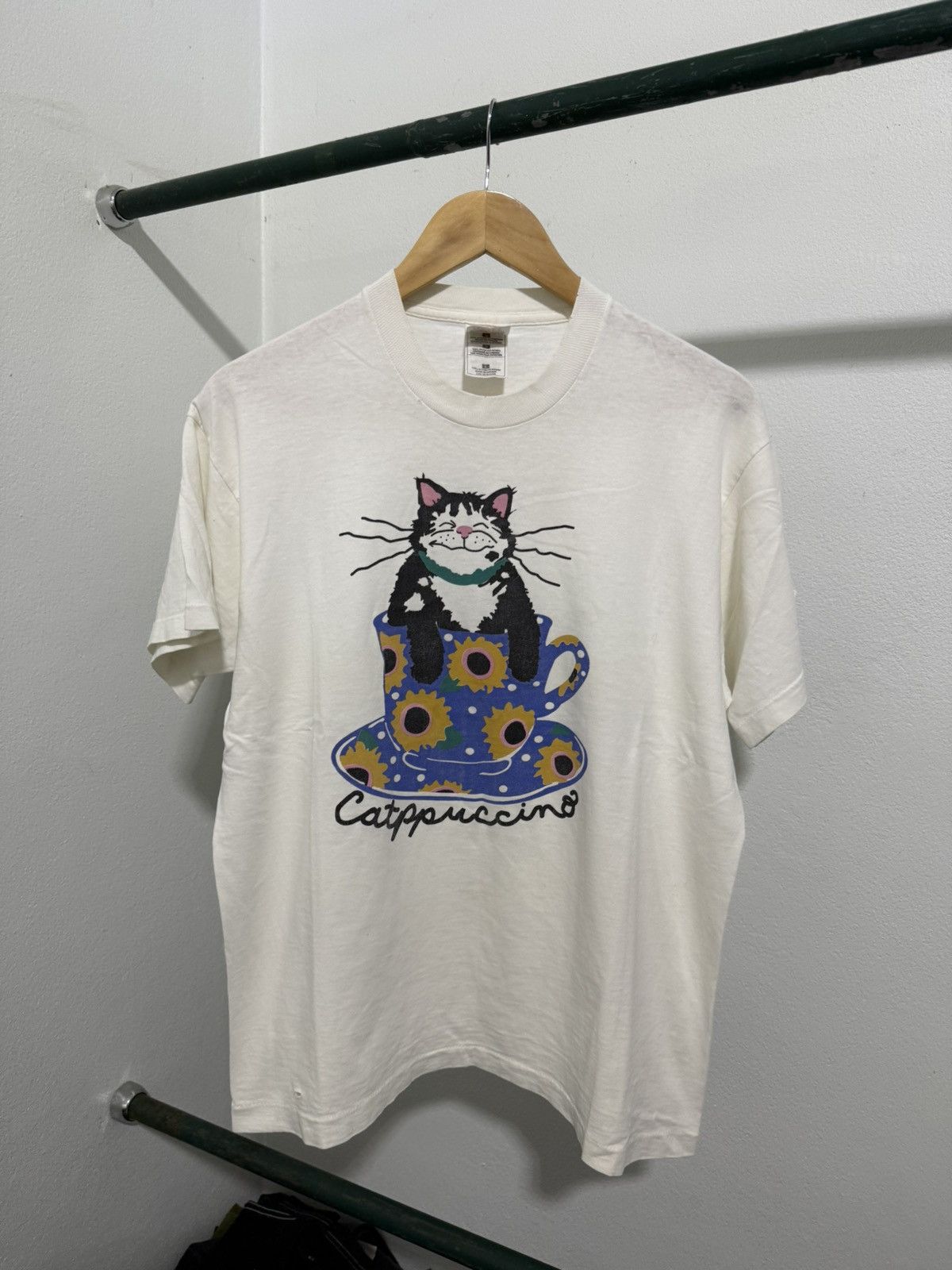 Vintage Vintage Catppucino Graphic Tee Size US L / EU 52-54 / 3 - 2 Thumbnail