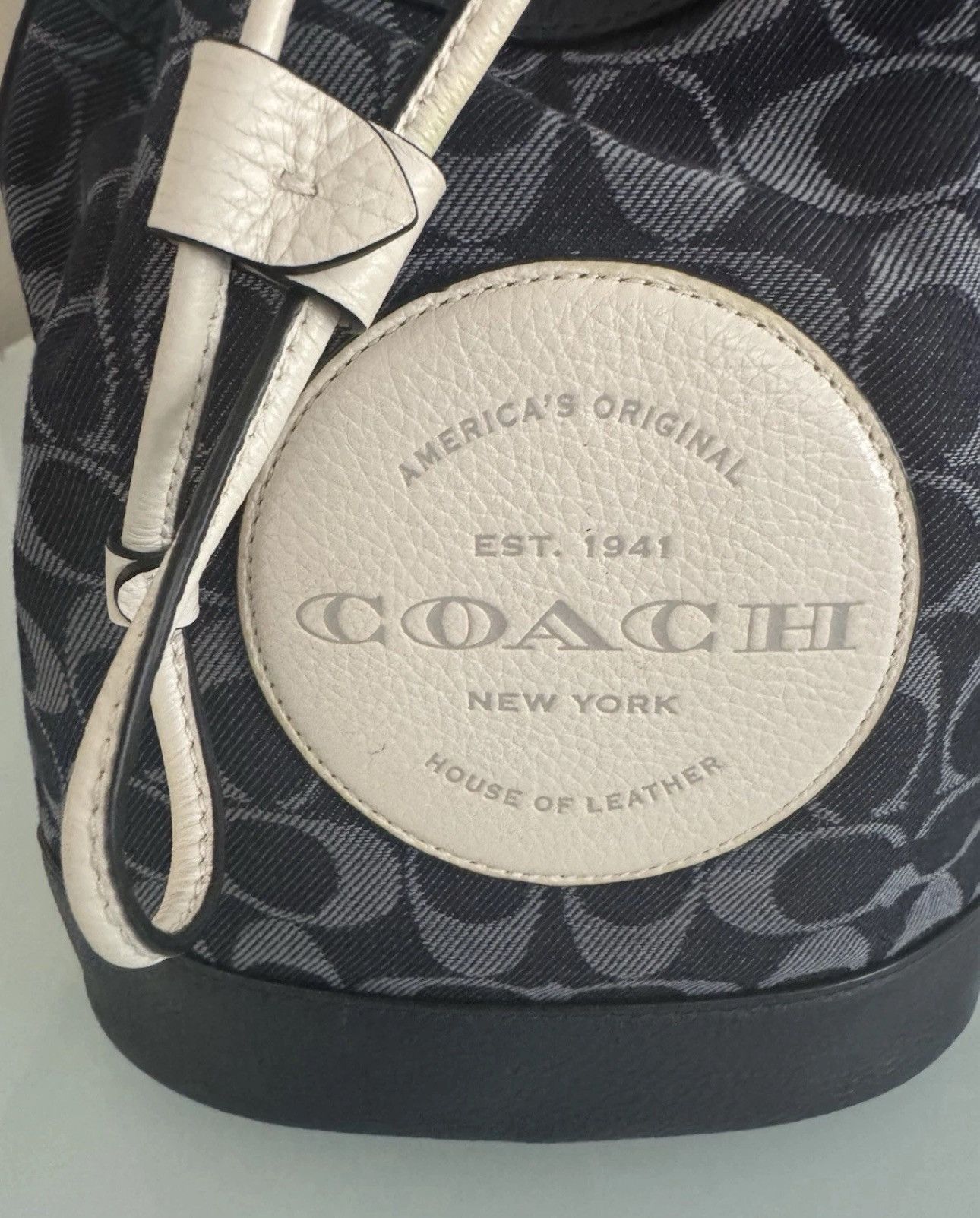 Coach Coach Signature Shoulder Bag Denim Navy Size ONE SIZE - 4 Thumbnail