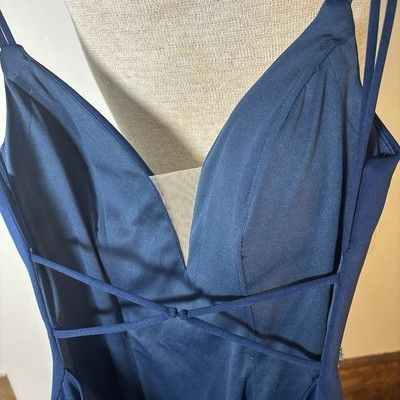 Other PROM/PAGEANT/FORMAL DRESS/GOWN Fits XS-S Navy Blue Train Size XS / US 0-2 / IT 36-38 - 13 Thumbnail