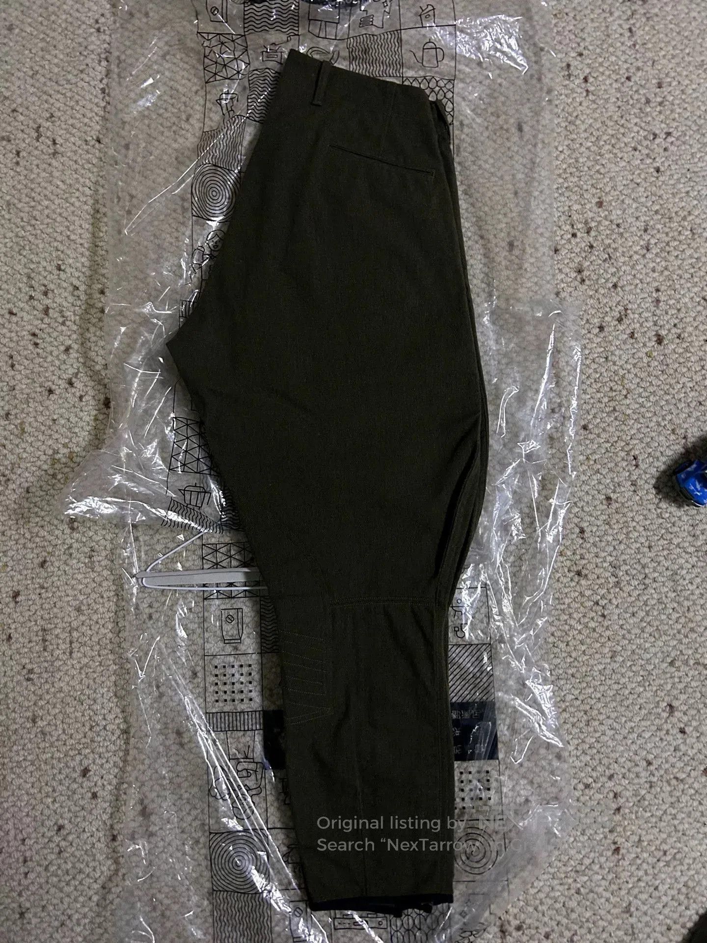 BLACK SIGN olive green wool riding pants. Size US 32 / EU 48 - 2 Thumbnail