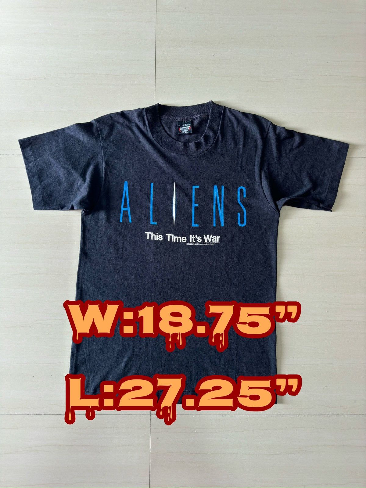 Vintage 1986 ALIENS This Time It’s War 80s Screen Stars Best Shirt Size US M / EU 48-50 / 2 - 1 Thumbnail