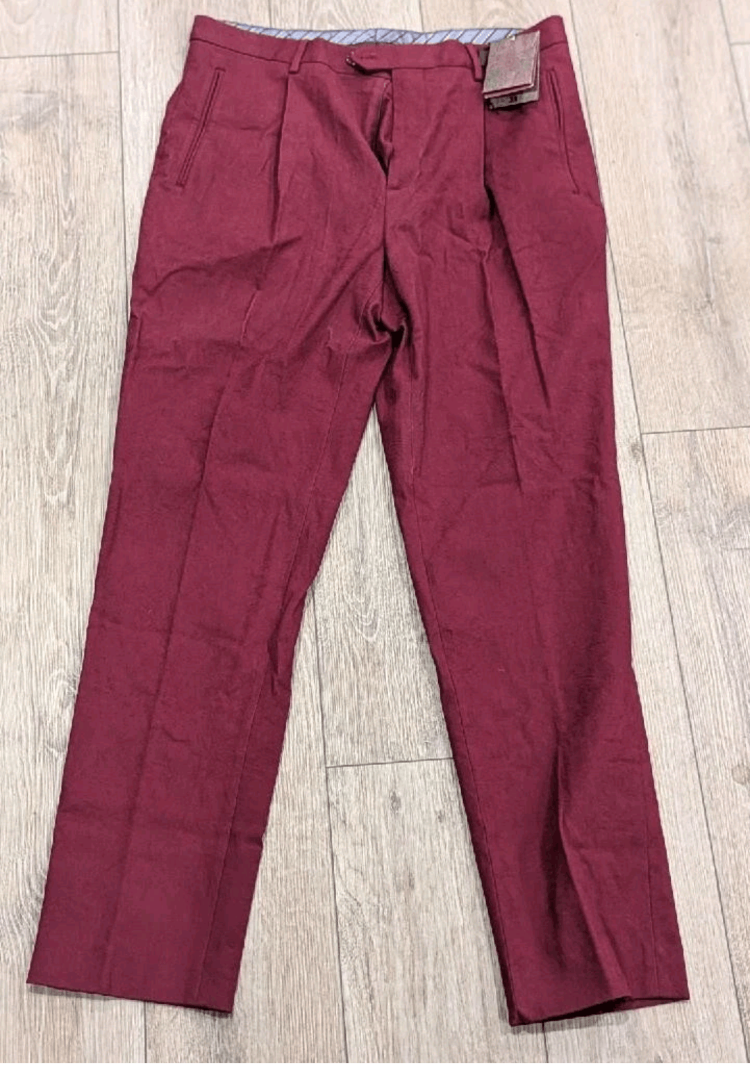 Etro ETRO Stretch Cotton Trousers Dark Red 50 US 34 Size US 34 / EU 50 - 1 Thumbnail