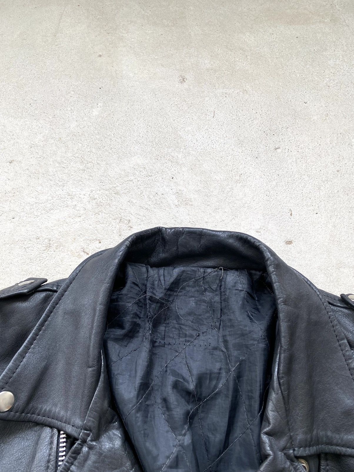 Other Rare! Vintage 70s Leather Jacket Art Face In Snakes Medusa Size US L / EU 52-54 / 3 - 12 Thumbnail