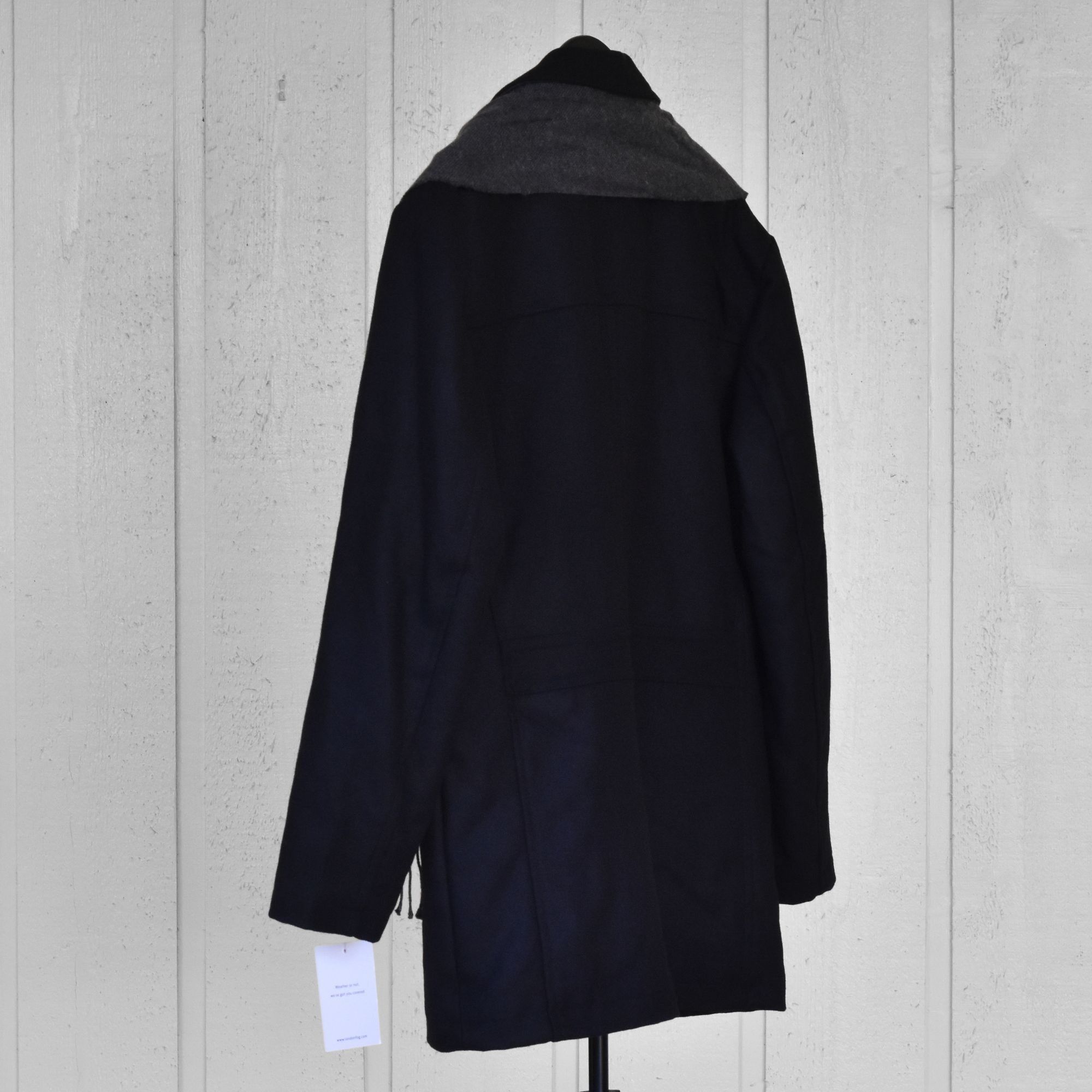 London Fog London Fog Men Amity Wool Blend Jacket Coat with Scarf Black Size US M / EU 48-50 / 2 - 5 Thumbnail