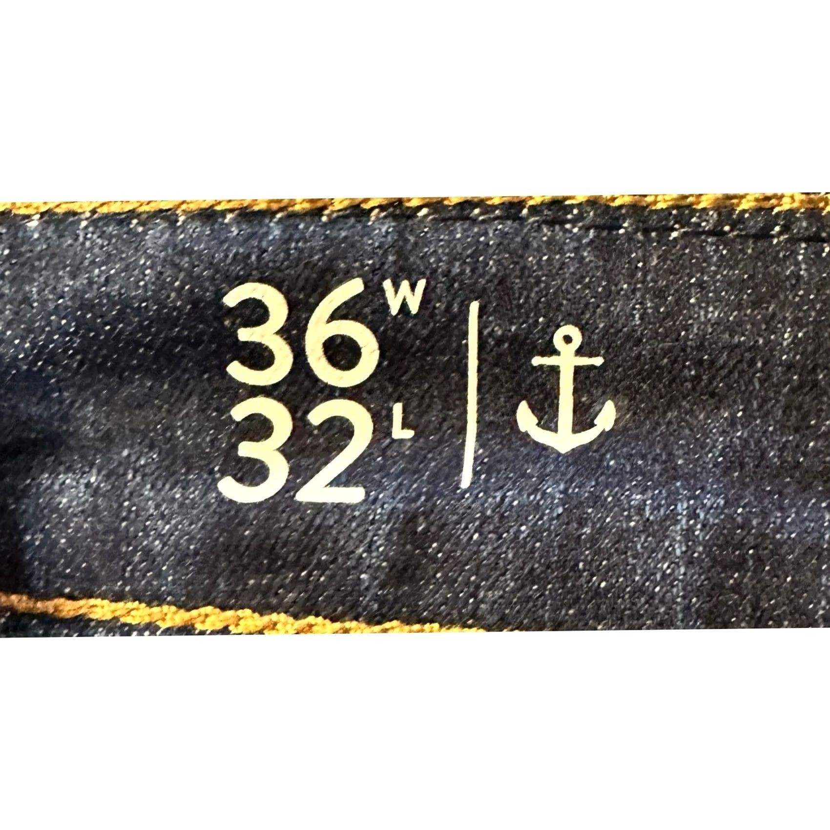 Nautica VINTAGE Nautica Jeans Slim Fit Mens 36X32 Blue Distressed Tapered Leg Stretch Denim NEW Size US 36 / EU 52 - 5 Thumbnail